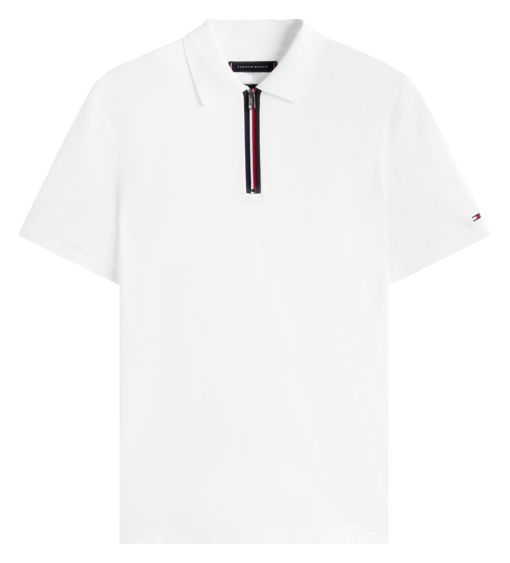 Straight cotton polo shirt TOMMY HILFIGER White