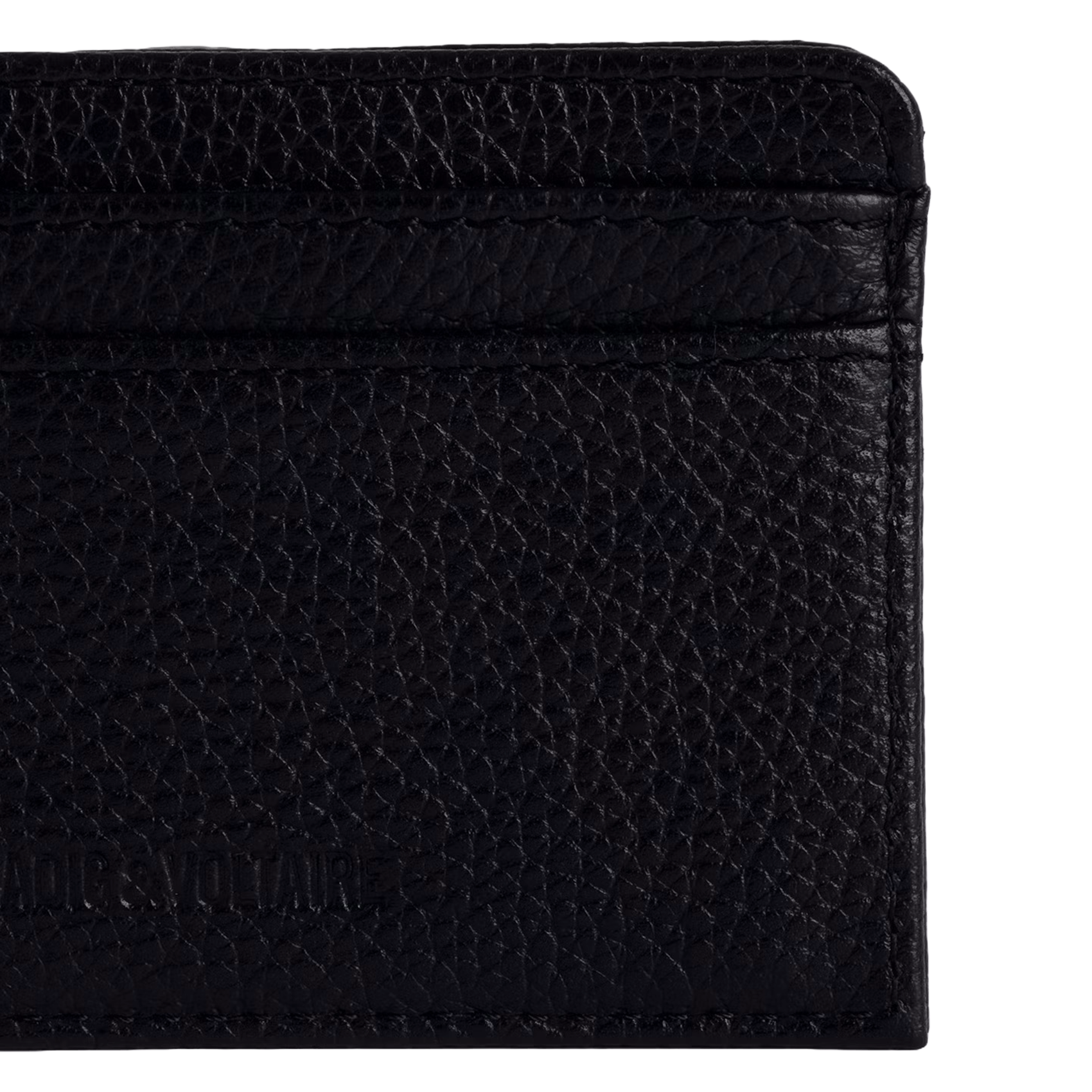 Kartenetui aus Leder ZADIG&VOLTAIRE Schwarz