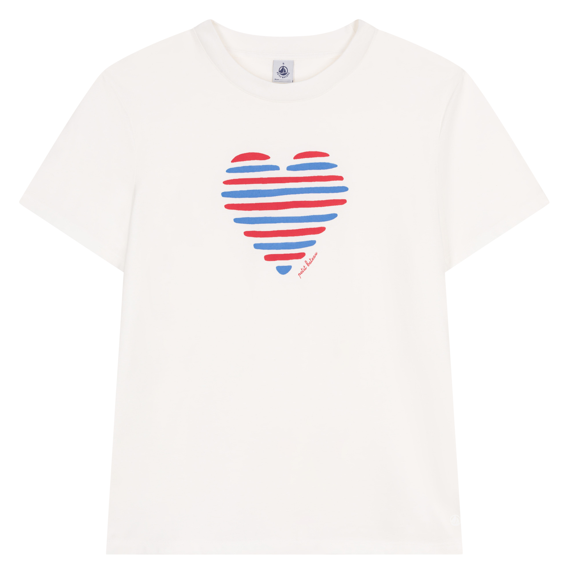 Camiliday round-neck sleeveless cotton top PETIT BATEAU White