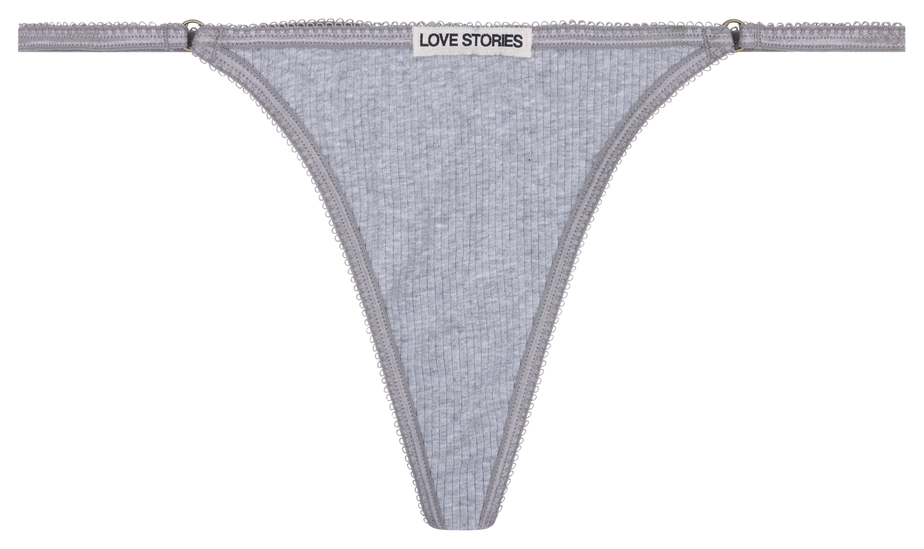 String côtelé uni en coton mélangé LOVE STORIES Argent