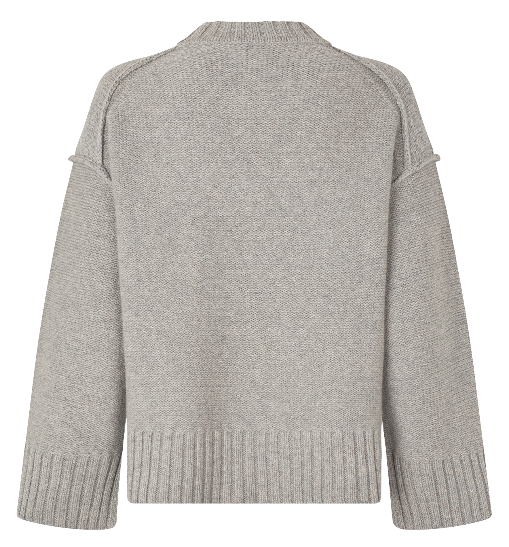Gerade geschnittener Pullover aus Wollmix SAMSOE SAMSOE Silber
