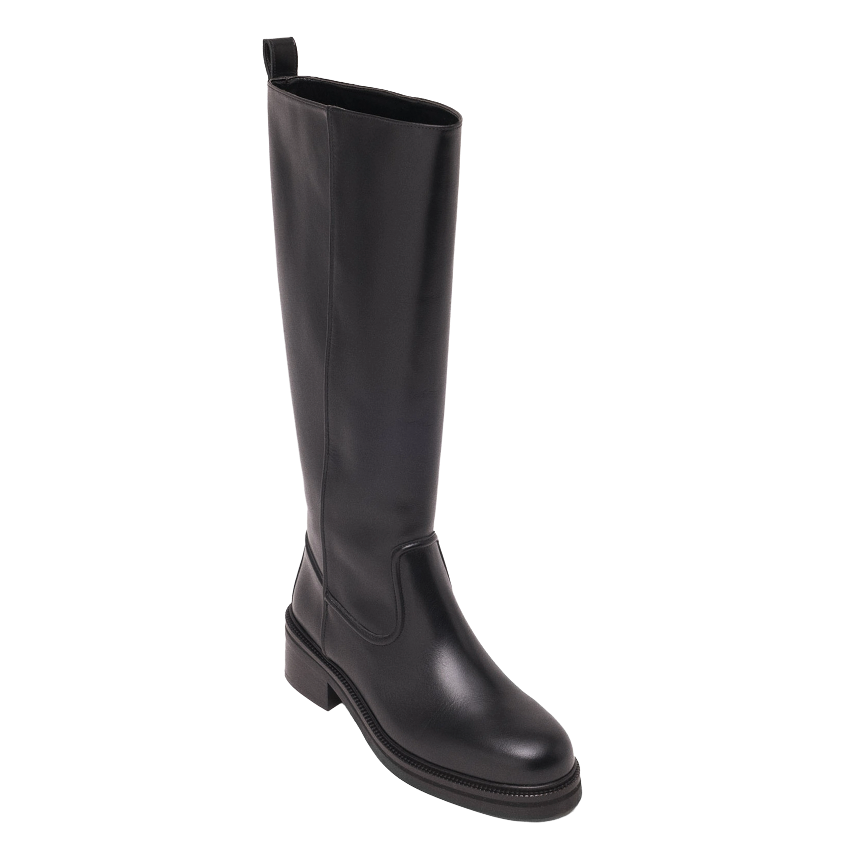 Bottes en cuir MAJE Noir