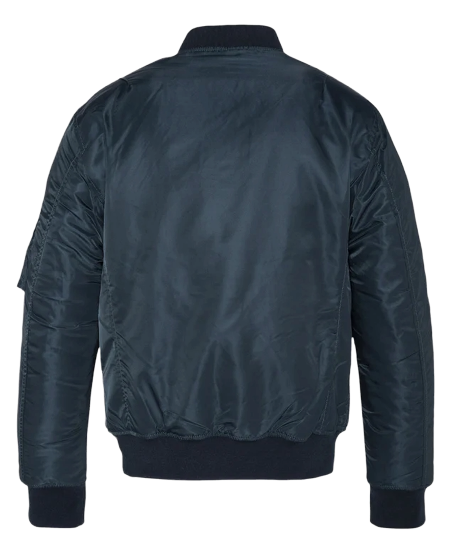 High-collar jacket Blue