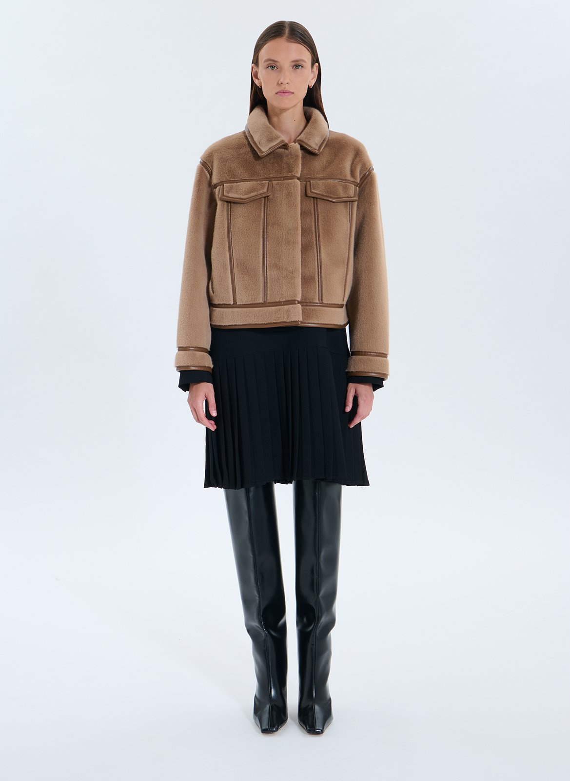 Short reversible oversized jacket ZAPA