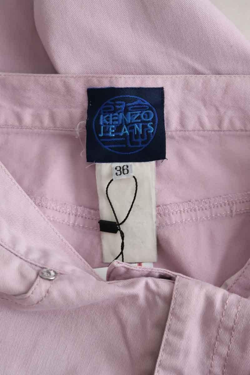 Cotton straight jeans KENZO - SECONDE MAIN Purple