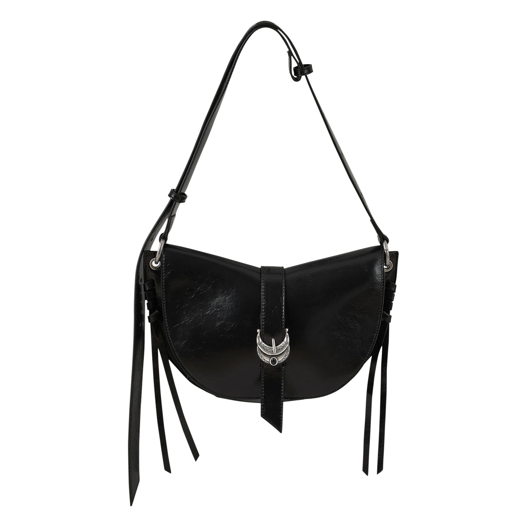 Sac bandoulière demi-lune BA&SH Noir