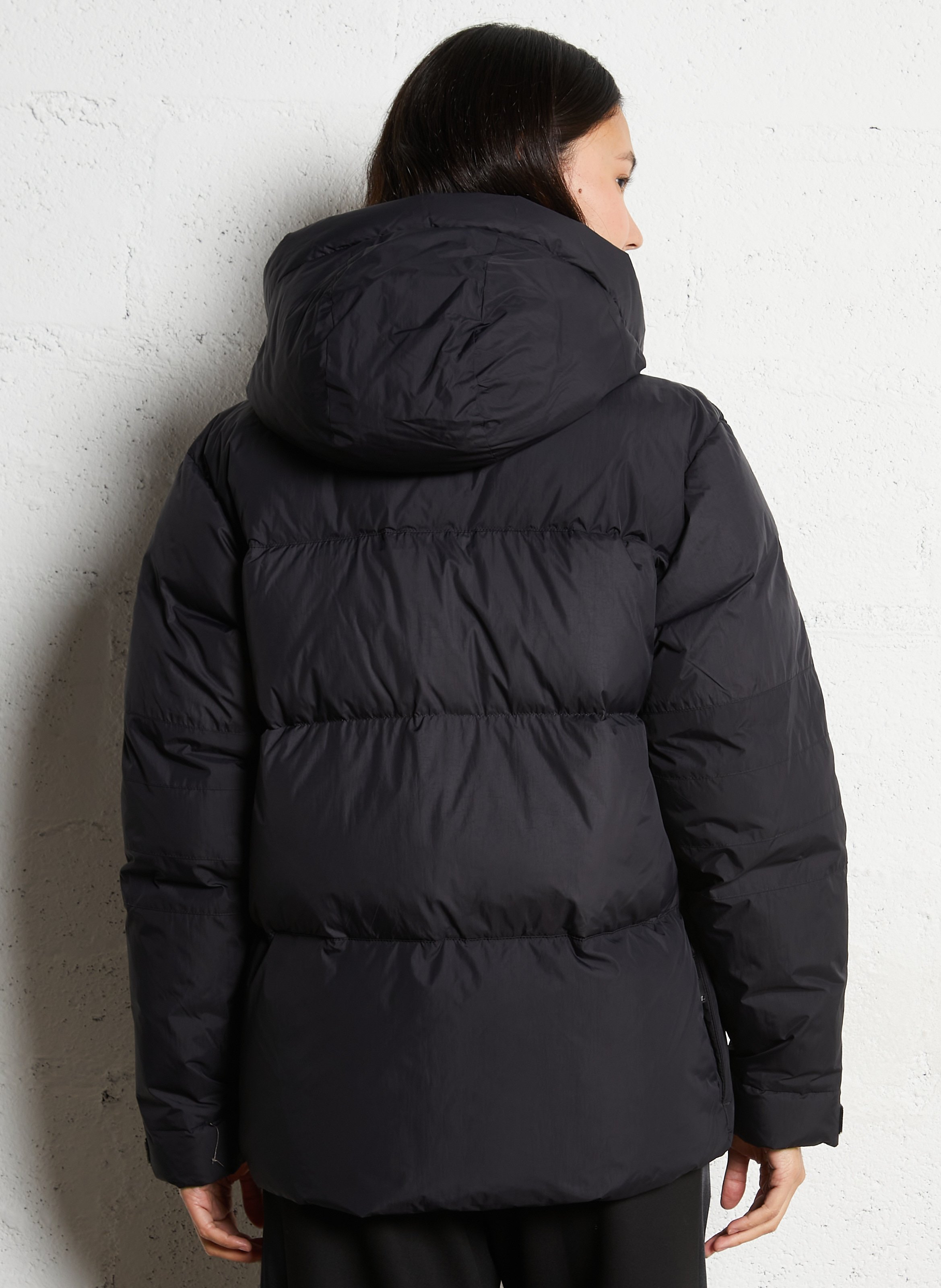 Gesteppte Oversize-Daunenjacke K-WAY Schwarz