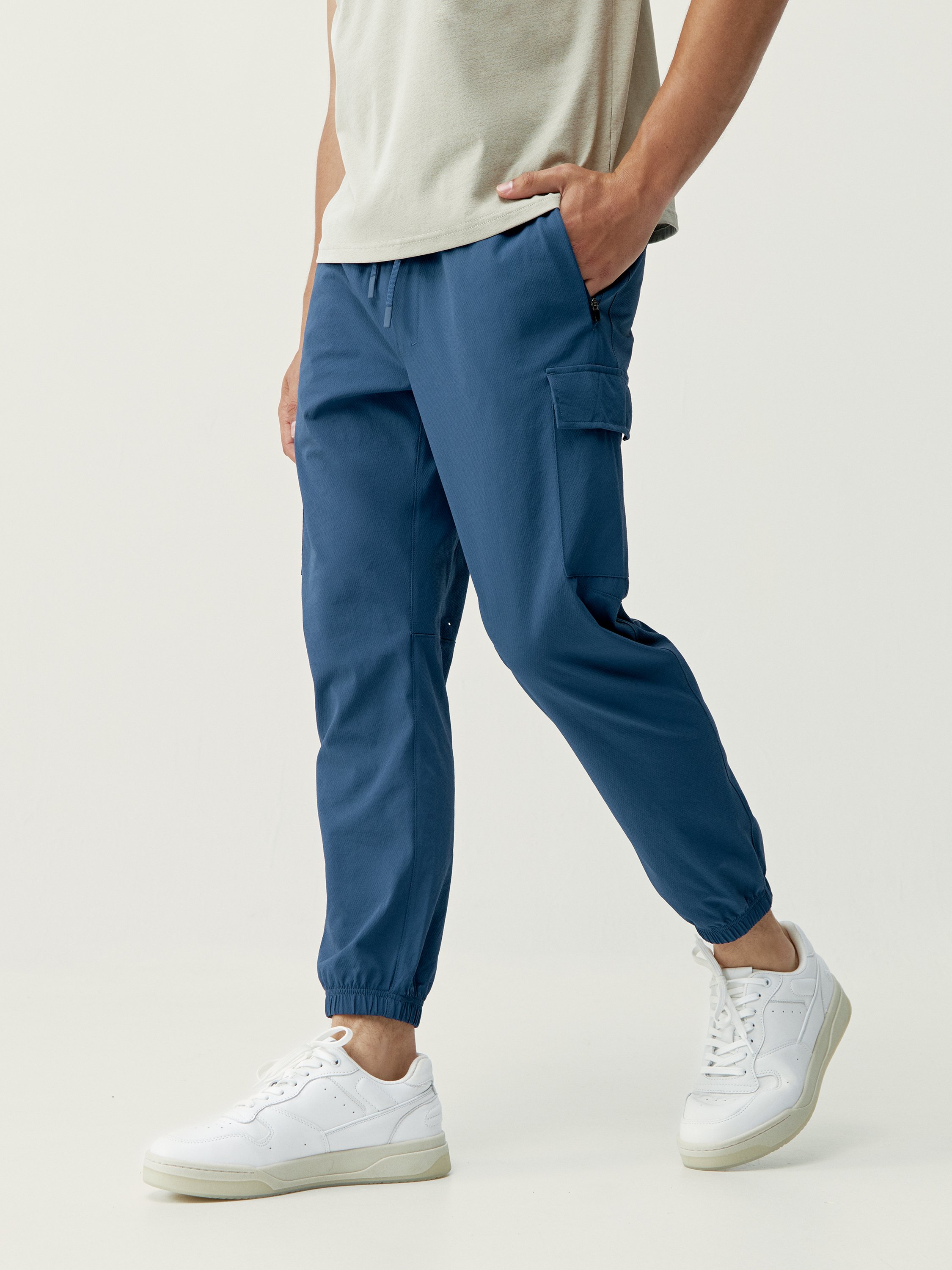 Cargo jogging pants BORN LIVING YOGA Blue