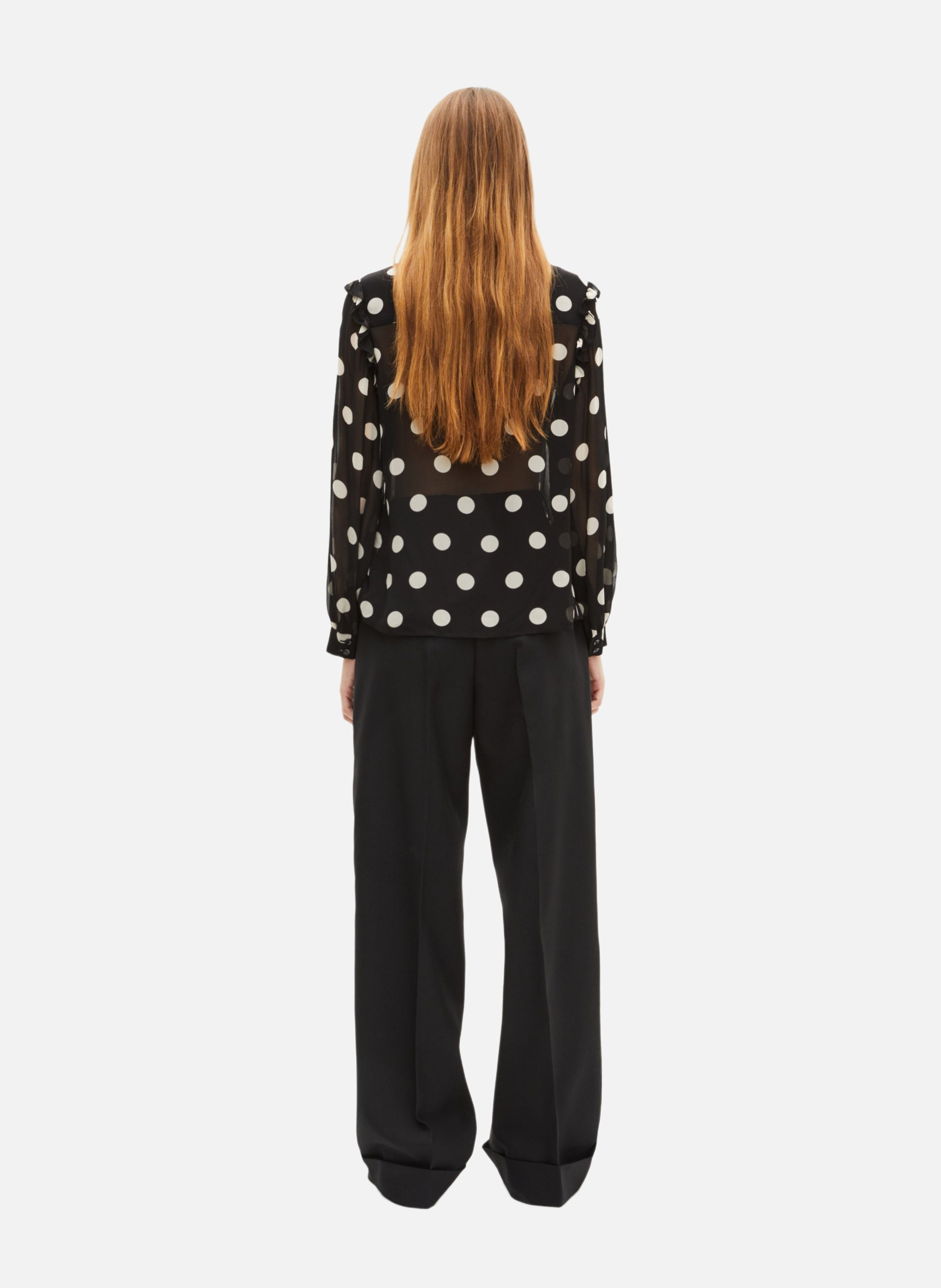 Polka dot shirt THE KOOPLES Black