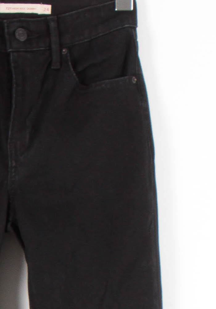 Cropped slim jeans with studs LEVI'S - Seconde main Black
