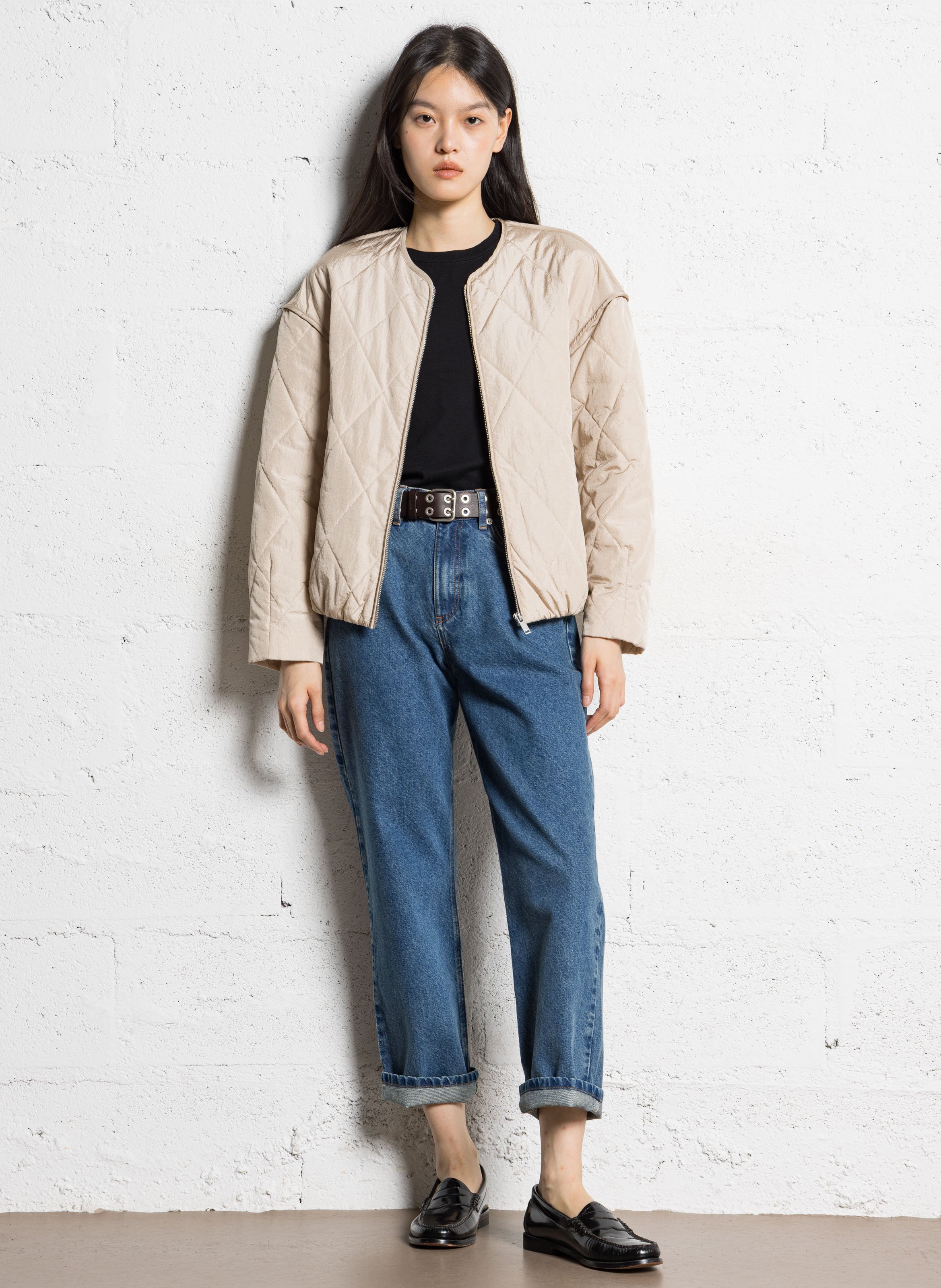 Cotton straight jeans Blue