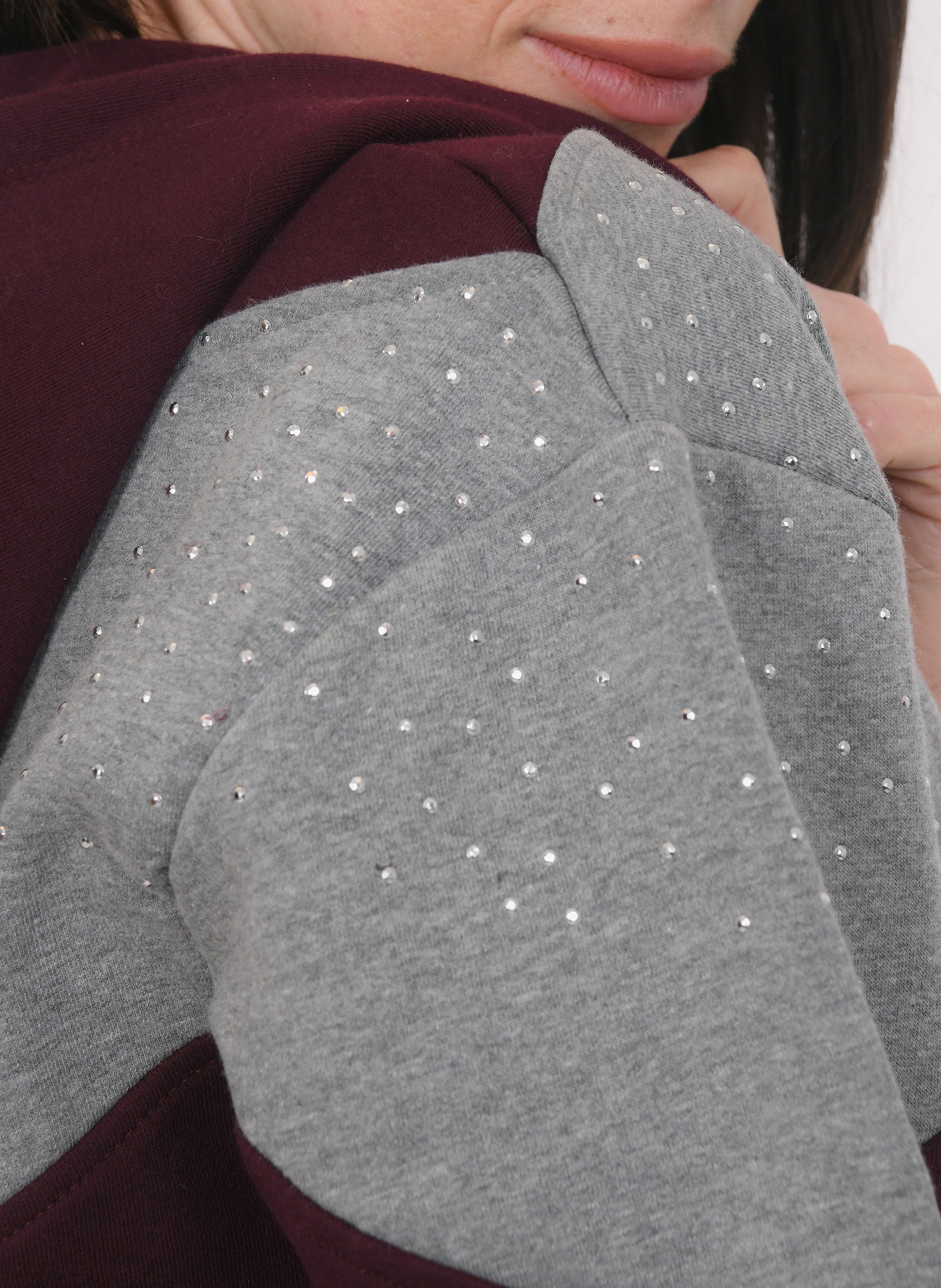 Sweat droit à capuche en coton KOOKAI Rouge