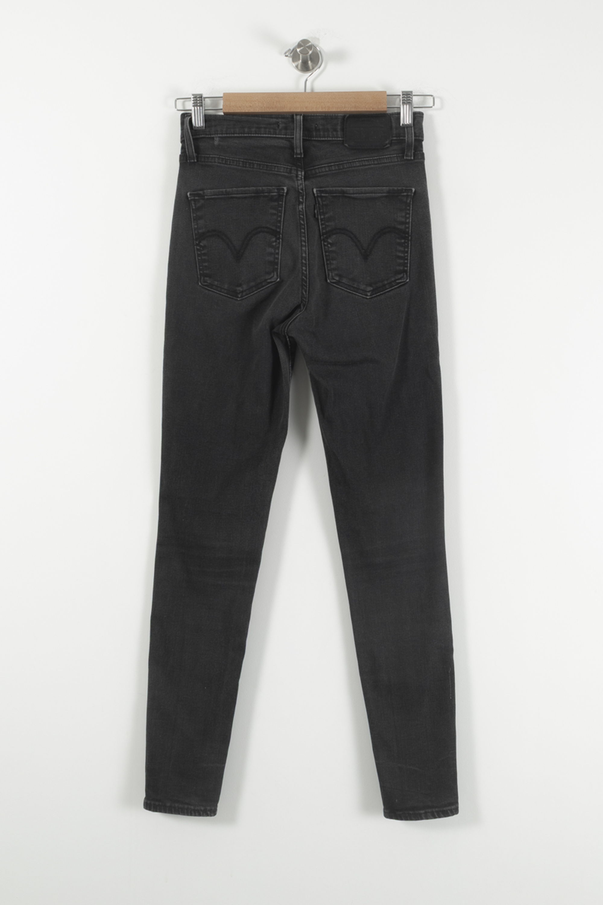Cropped slim jeans with studs LEVI'S - Seconde main Black
