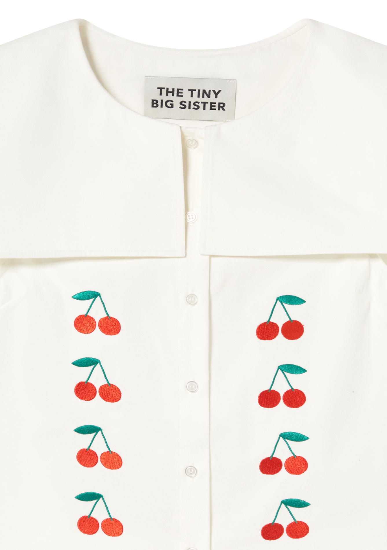 Chemise col marin en coton THE TINY BIG SISTER Blanc