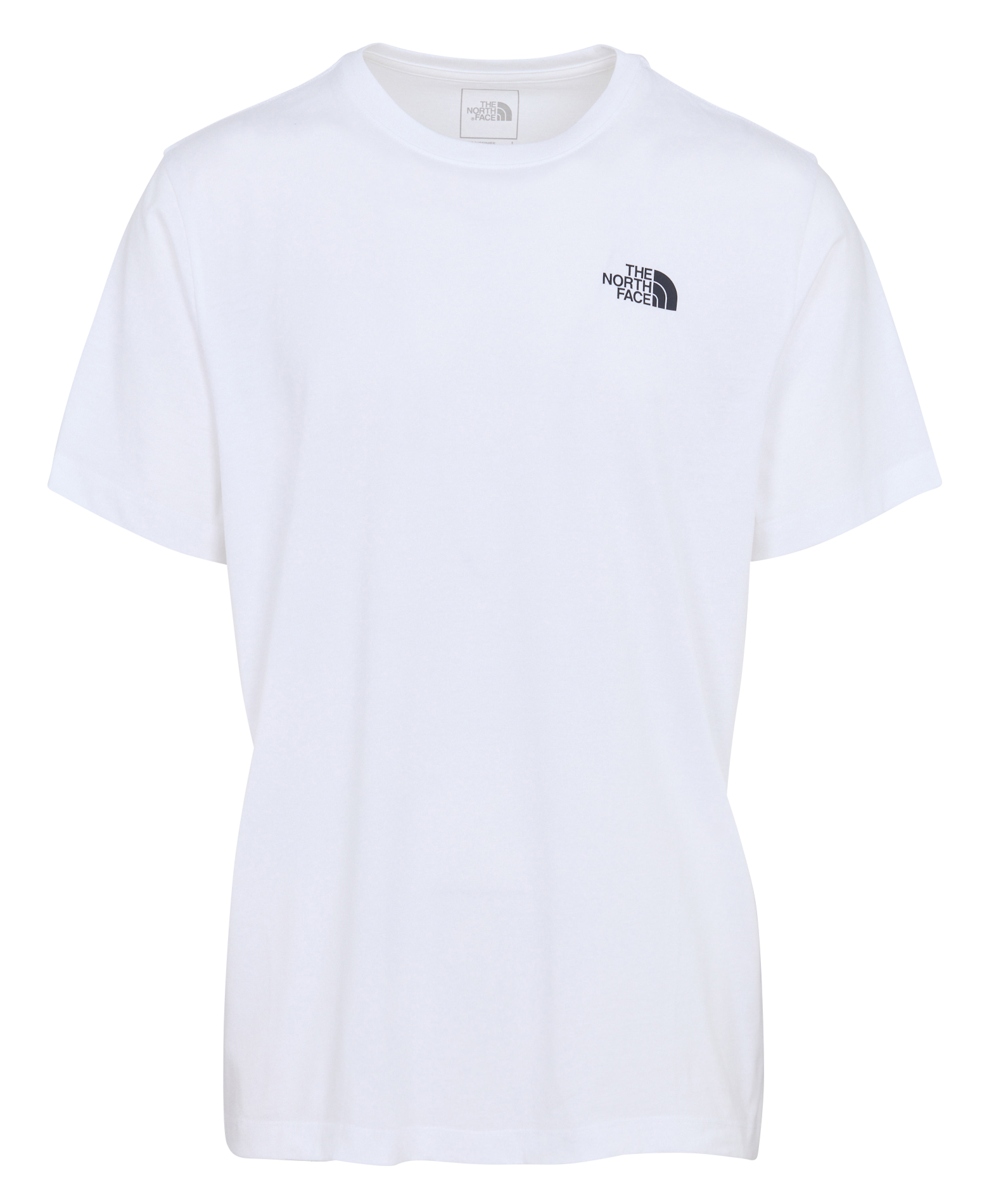 Tee-shirt droit col rond sérigraphié en coton THE NORTH FACE Blanc