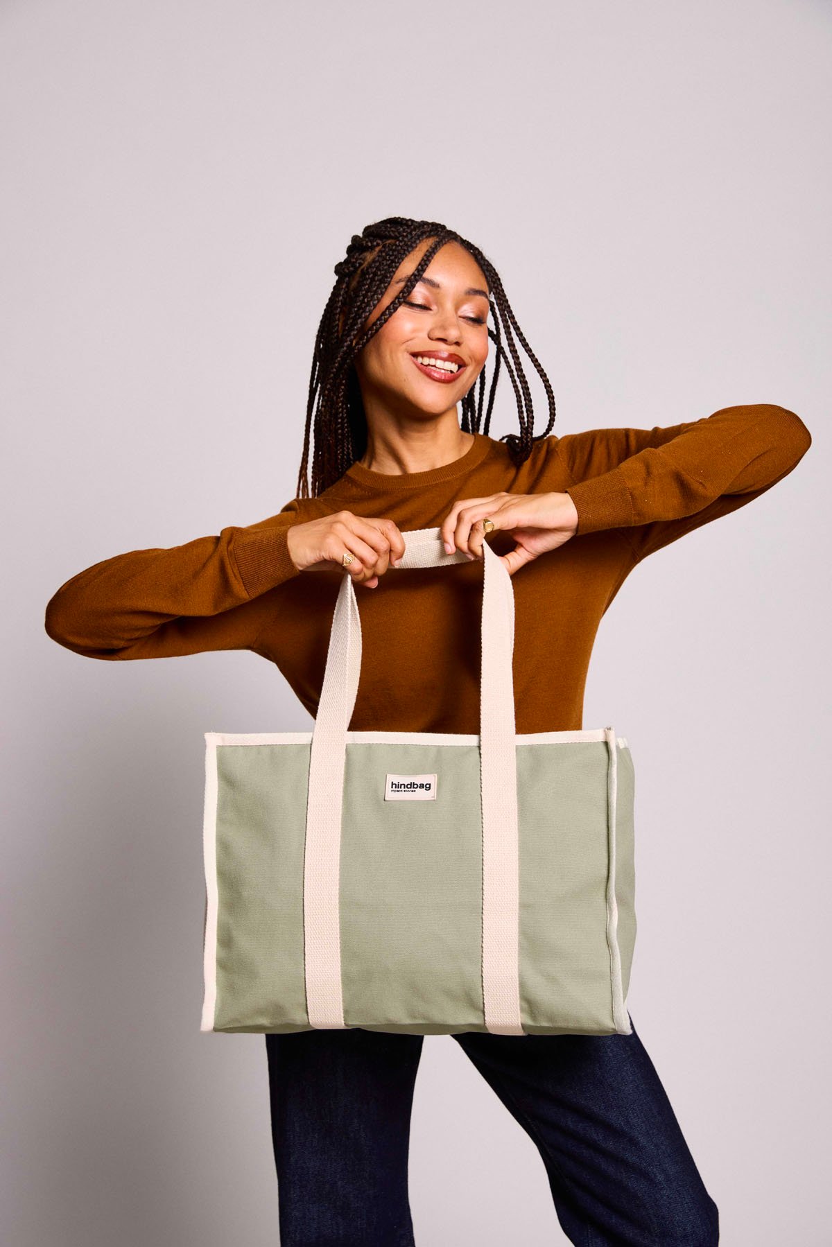 Oscar tote bag HINDBAG Green