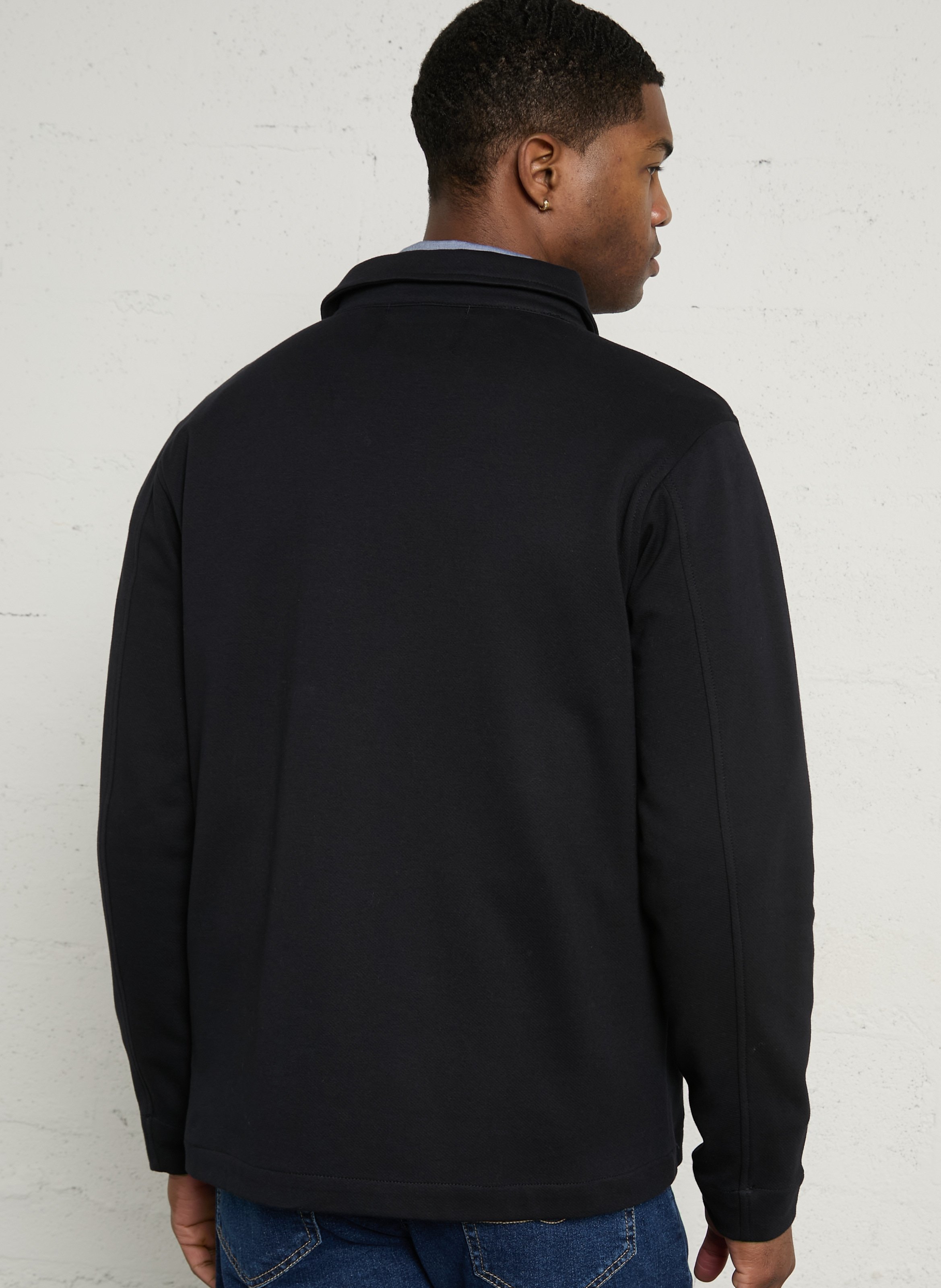 Veste droite en coton mélangé LE TEMPS DES CERISES Bleu