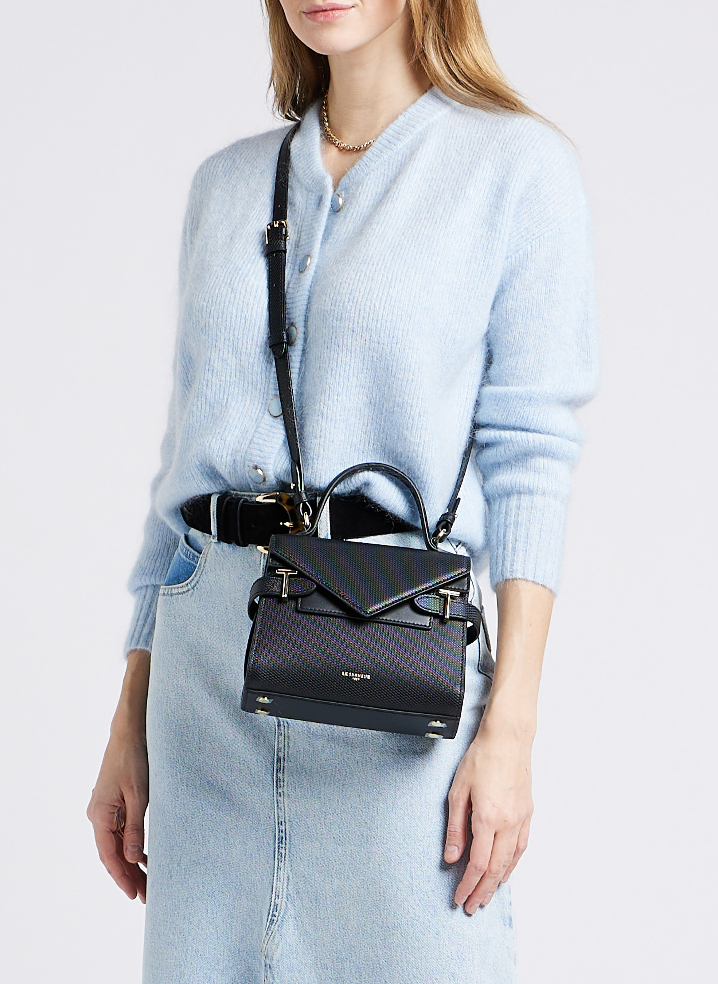 Lederhandtasche LE TANNEUR Schwarz