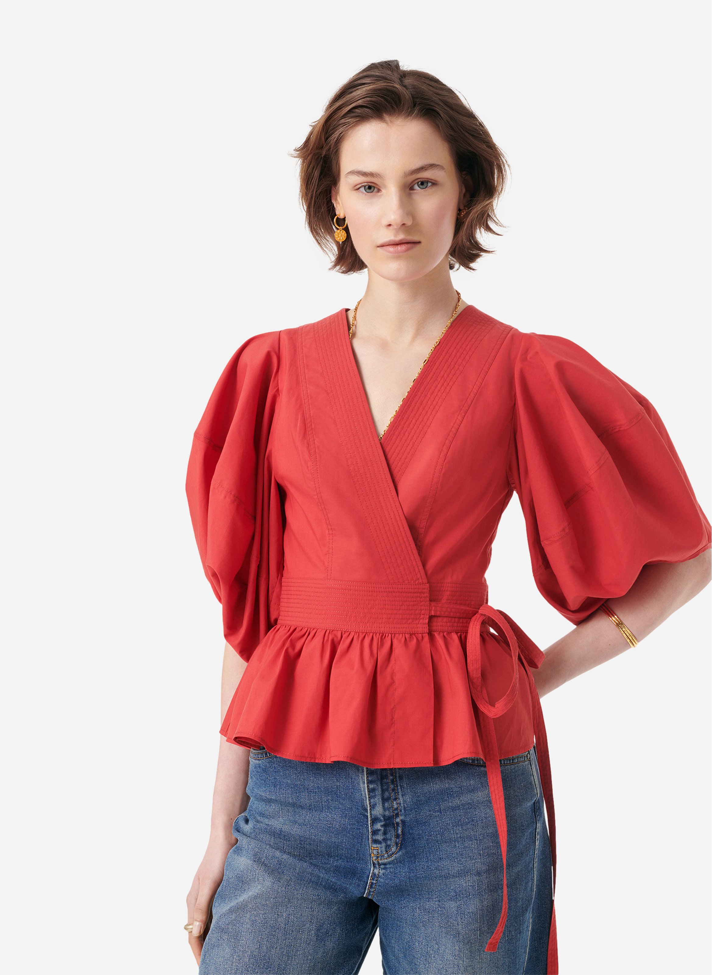 Blouse met V-hals VANESSA BRUNO