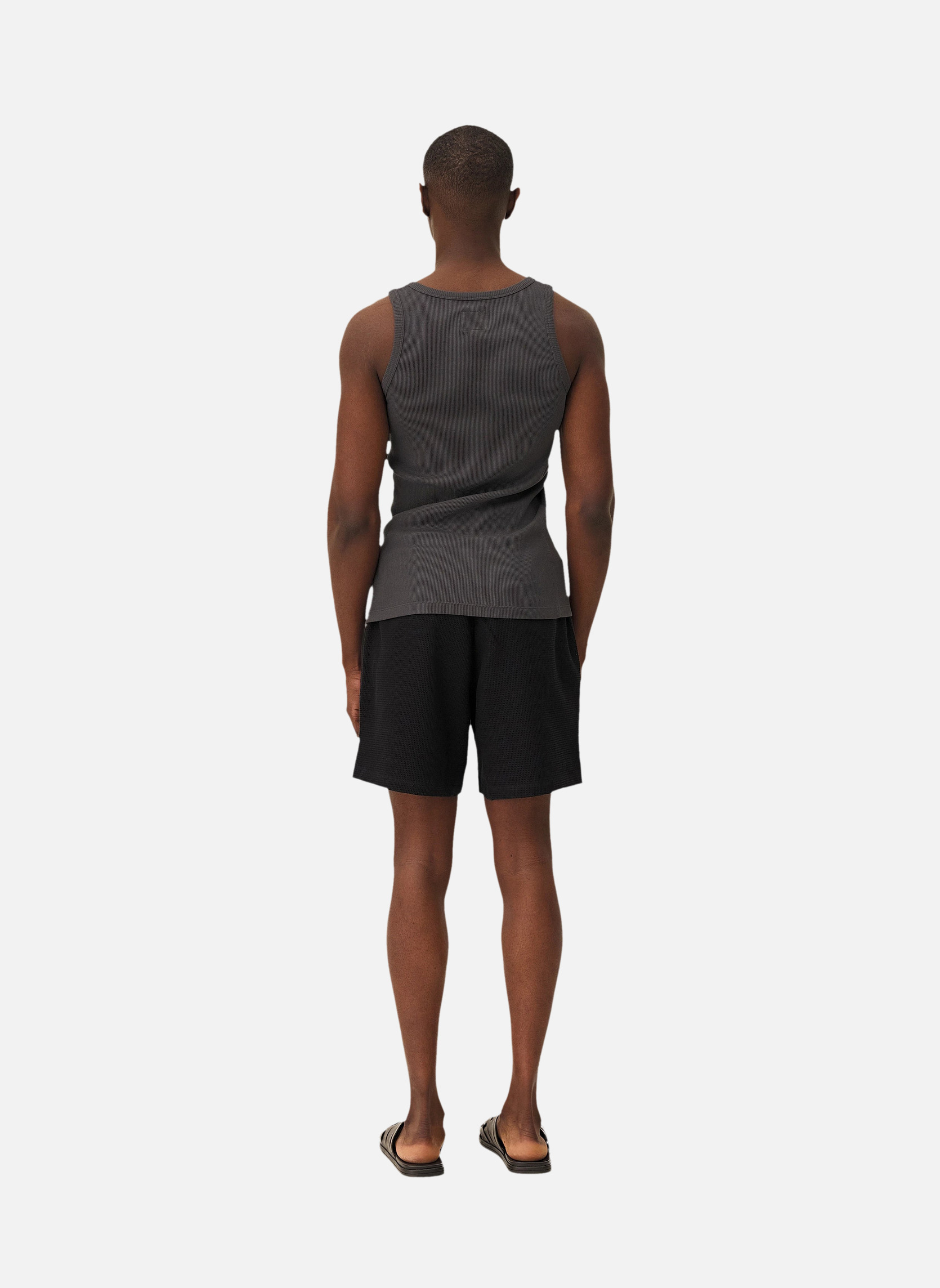 Fitted leo tank top Noyoco Grey