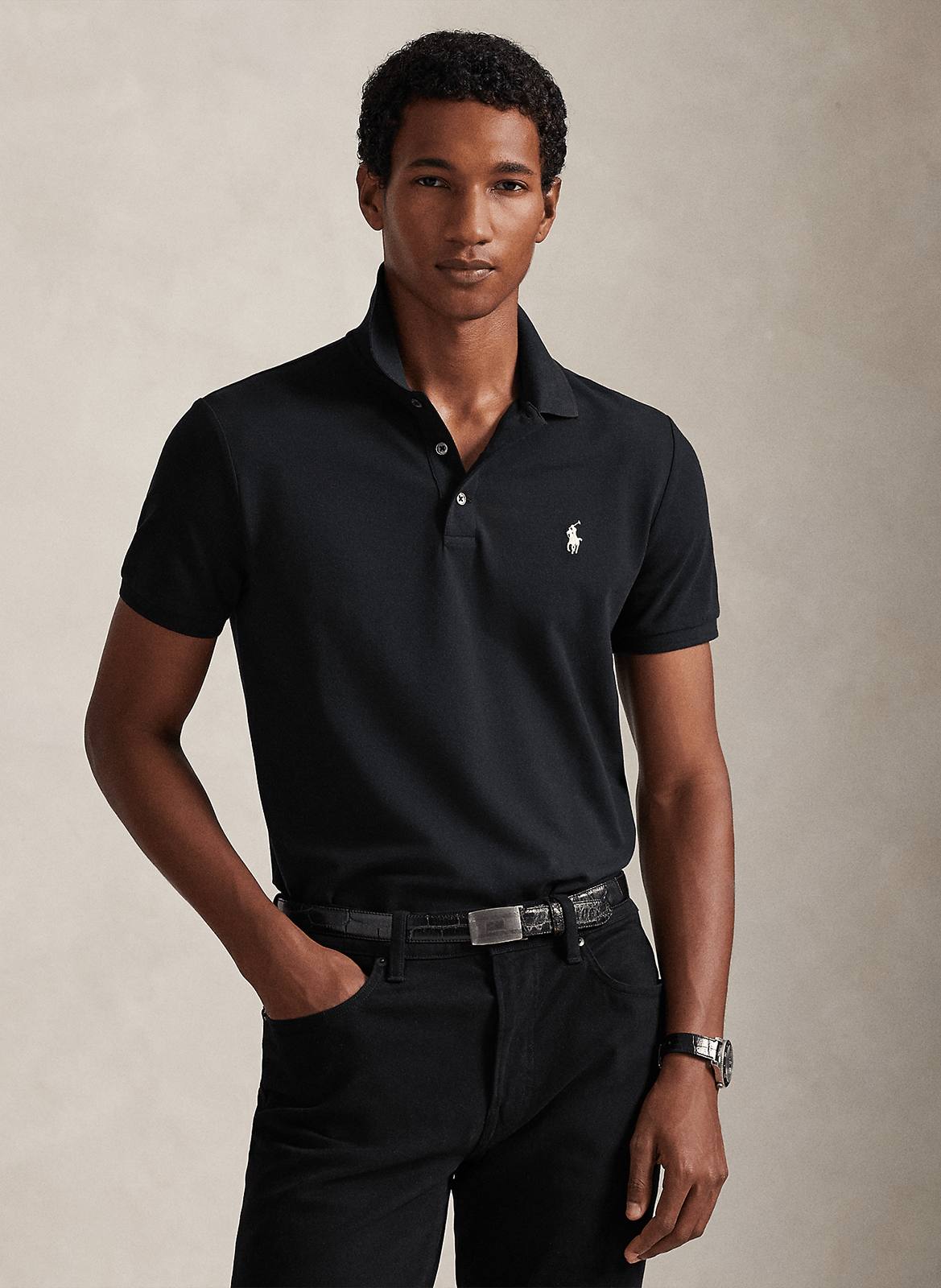 Slim-fit polo - katoenblend POLO RALPH LAUREN