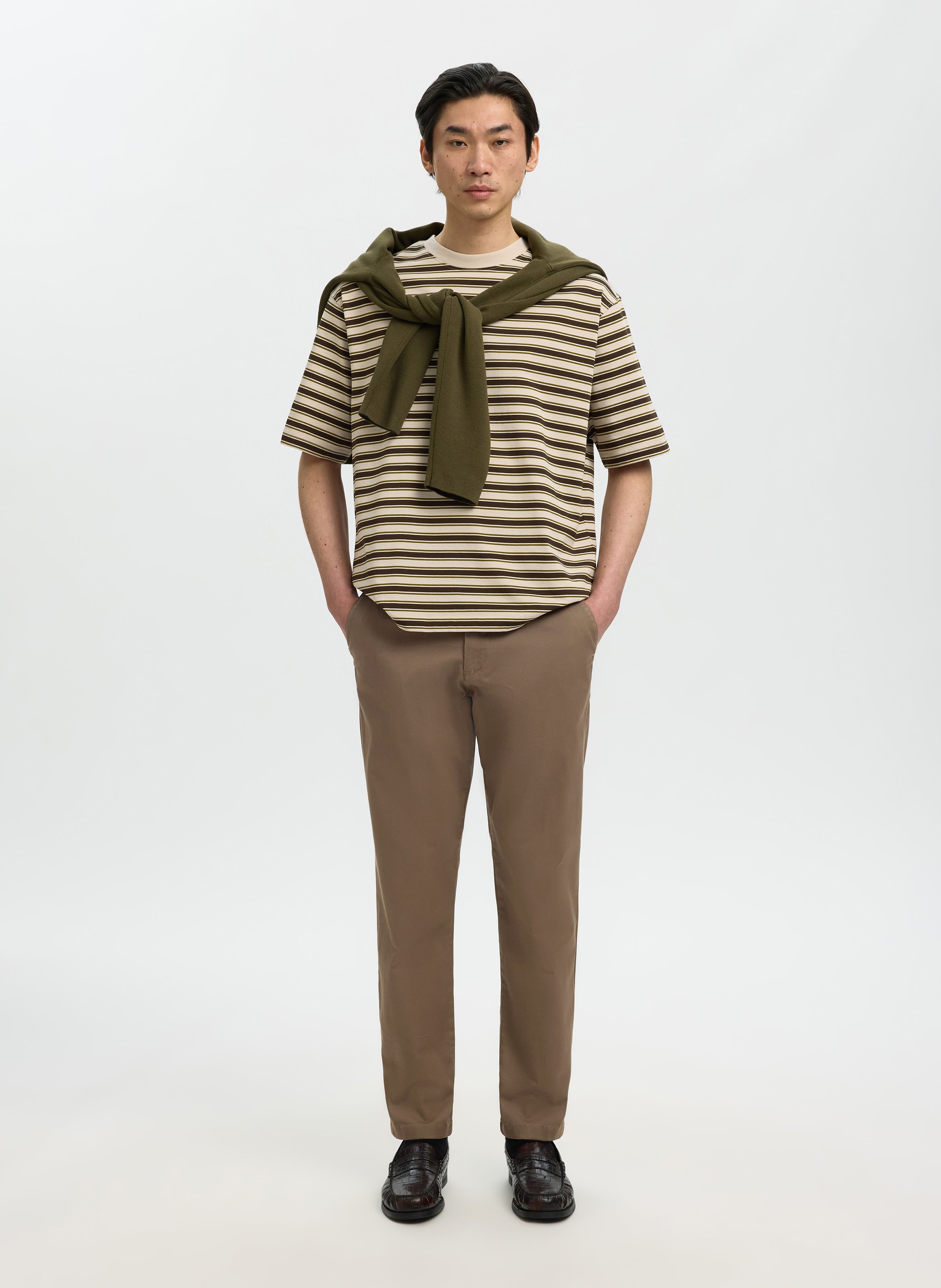 Chino trousers  SELECTED Brown