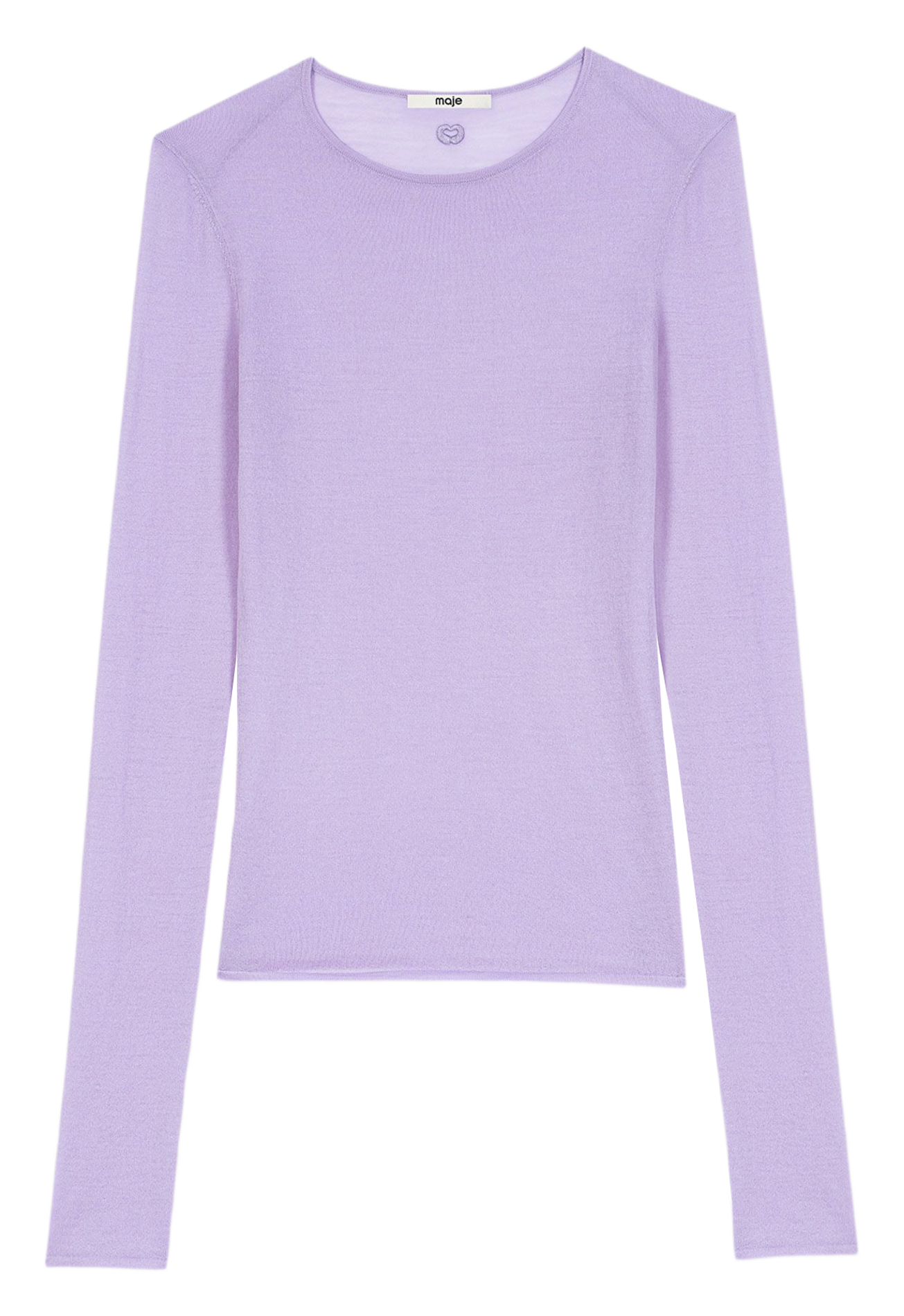 Fine-knit sweater MAJE Purple