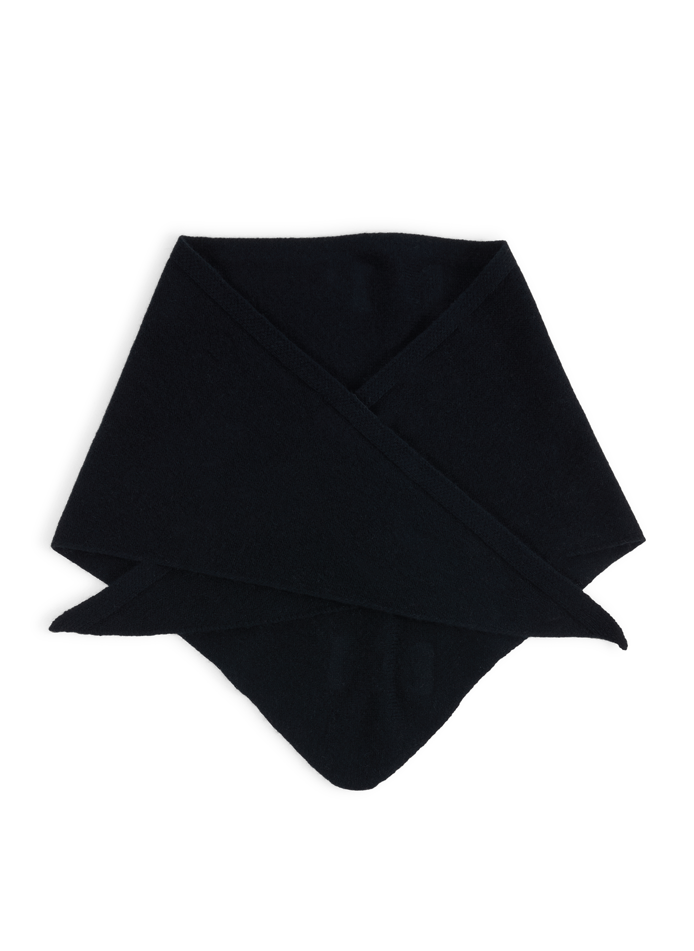 Triangular pointed wool scarf SAISON 1865 Blue