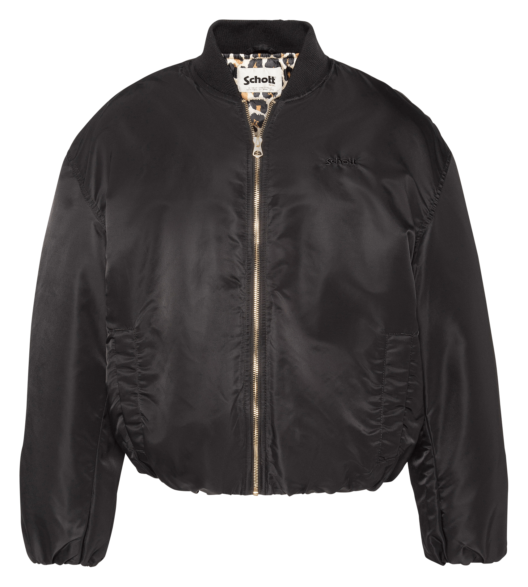 Blouson droit col Teddy SCHOTT Noir