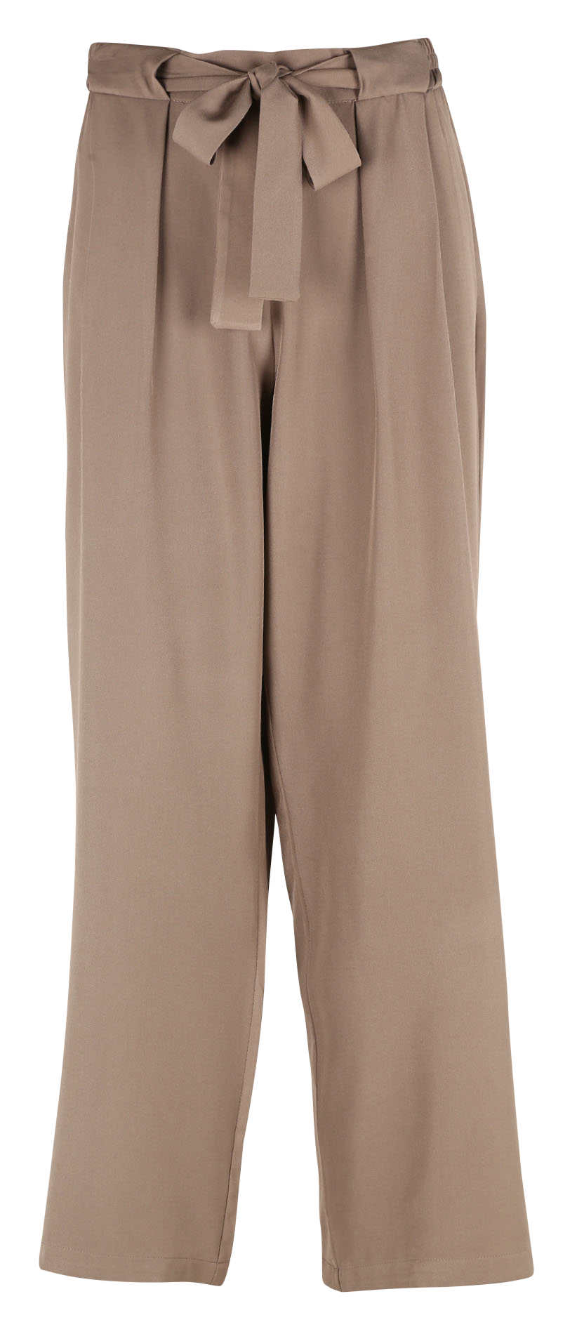 High-waisted wide-leg pants VILA Brown