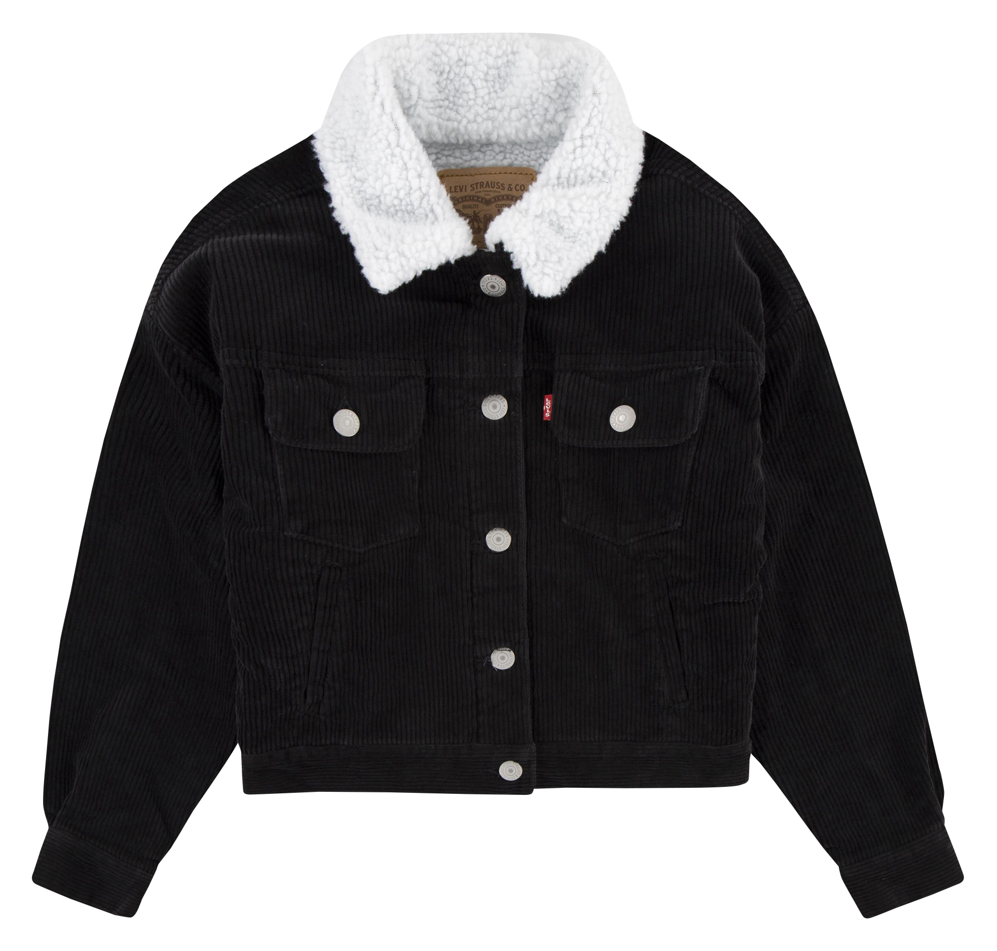 Veste courte en coton côtelé Noir Levi's kids Enfant Place des