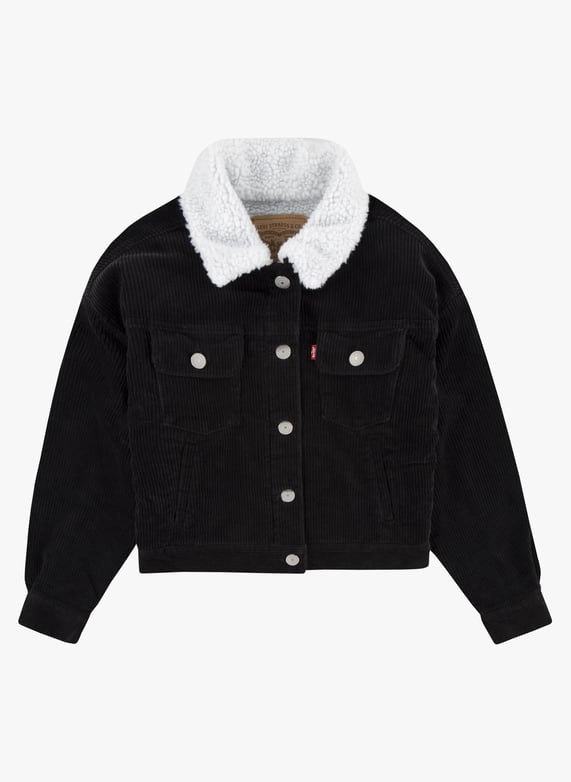 Gerippte Kurzjacke Aus Baumwolle Noir Levi s Kids Kind J310 023 NOIR Place des Tendances Deutschland