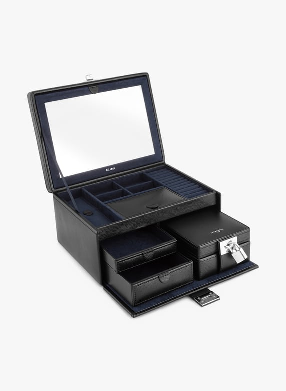 A)Boite a Bijoux de Voyage, Boîte à Bijoux Personnalisée A-Z, Boîte à Bijoux Portable, Petite A)Boite a Bijoux de Voyage, Boîte à Bijoux Personnalisée A-Z, Boîte à Bijoux Portable, Petite