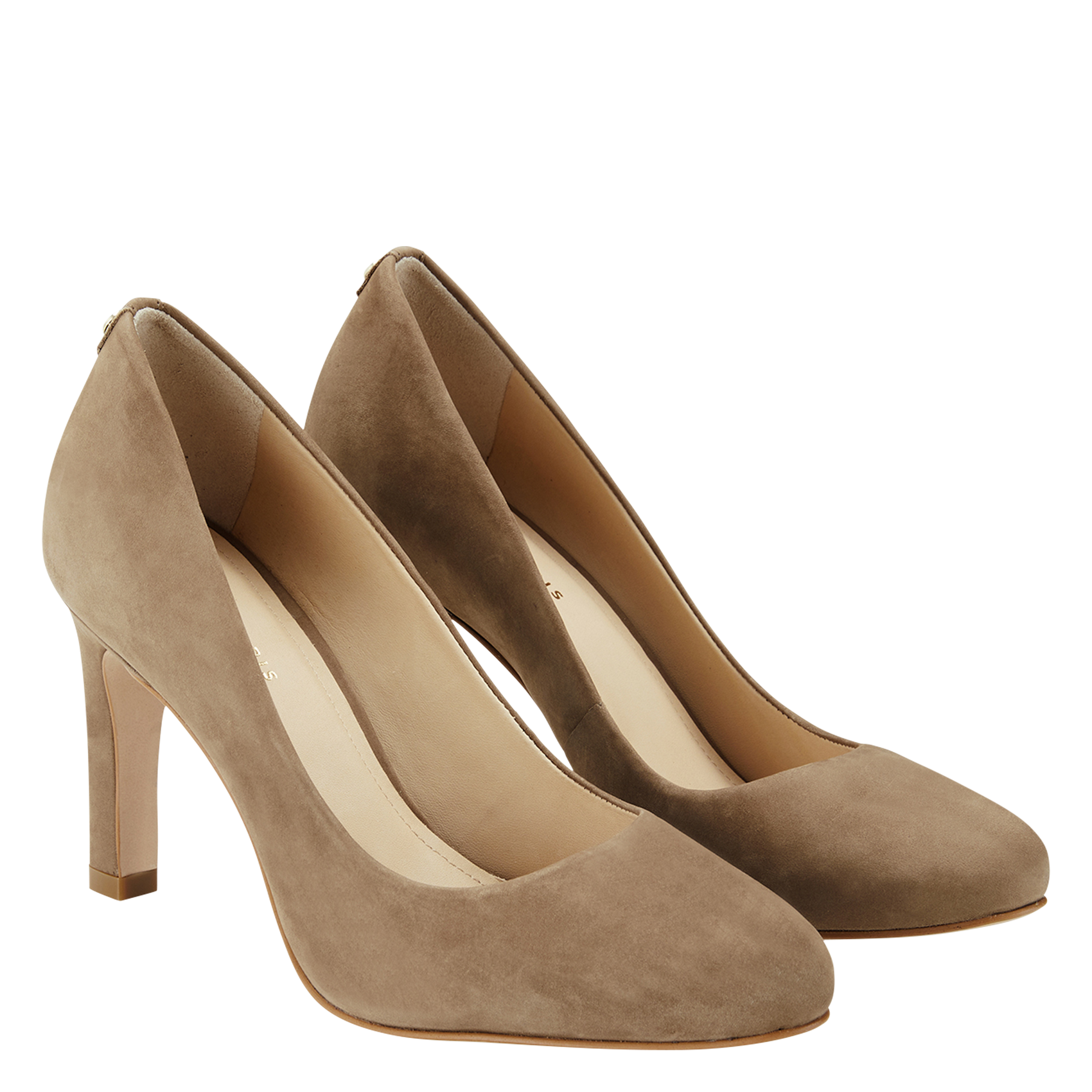 Escarpins en cuir velours COSMOPARIS Beige