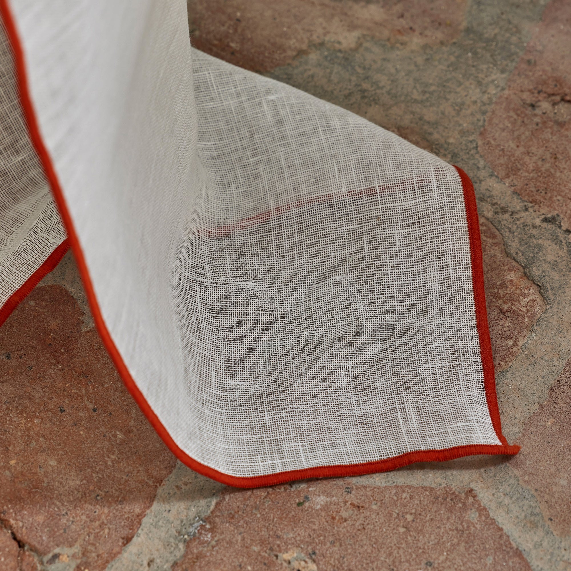 Voile curtain panel MADURA White