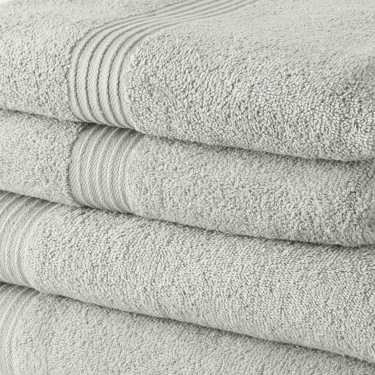 Set of 5 cotton bath towels TODAY LINGE DE MAISON White