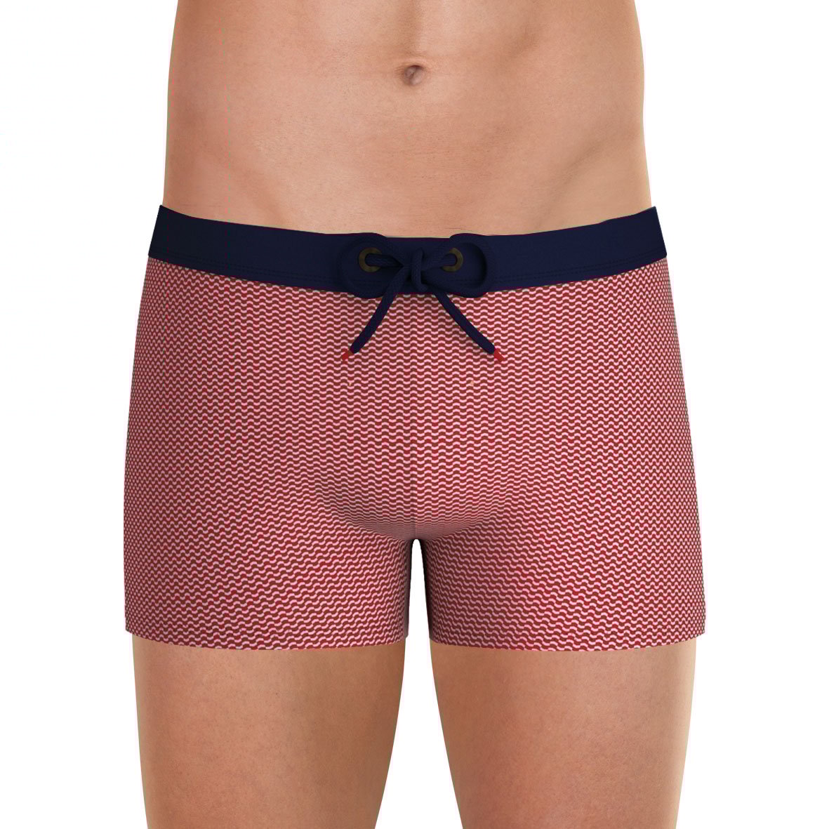 French-made recycled fiber swimming boxers EMINENCE Red