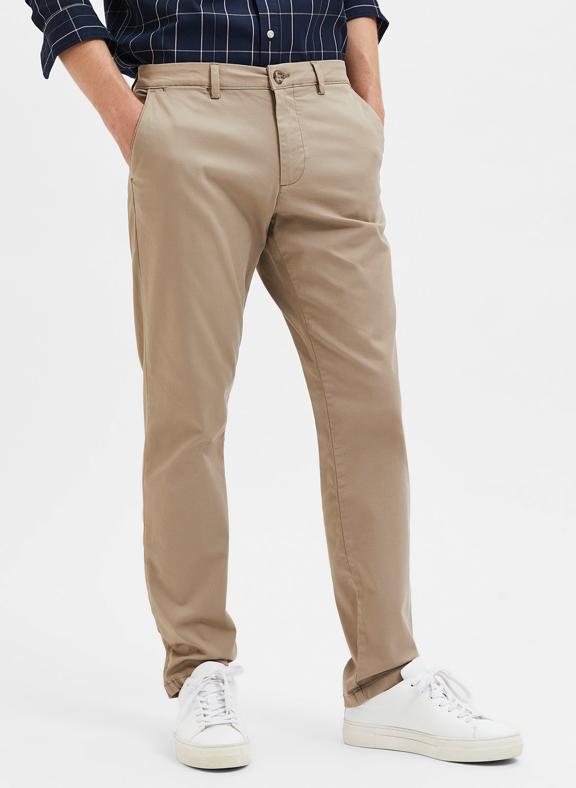 Slimfit-Chinohose aus Baumwolle SELECTED