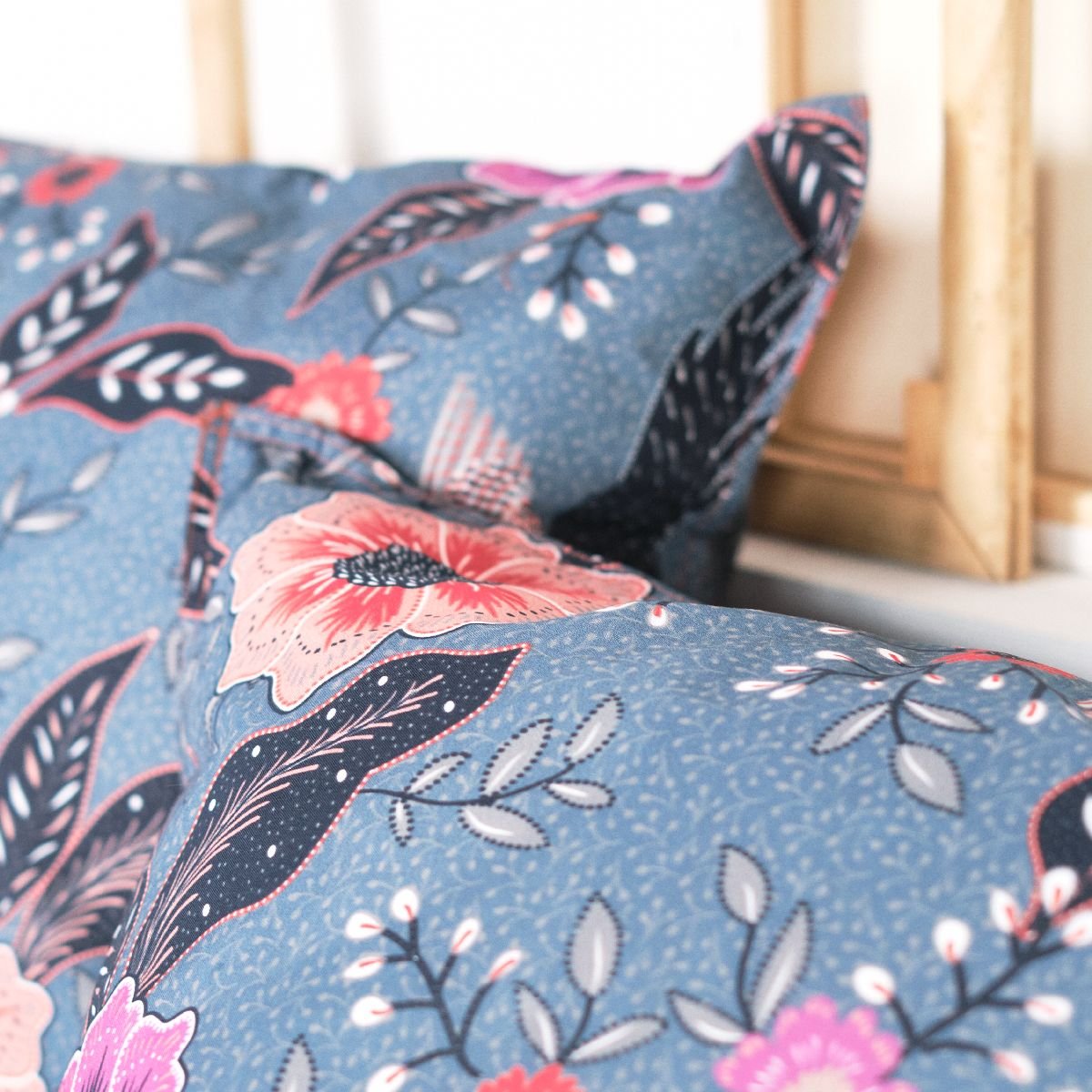 Printed cotton bed set TODAY LINGE DE MAISON Blue