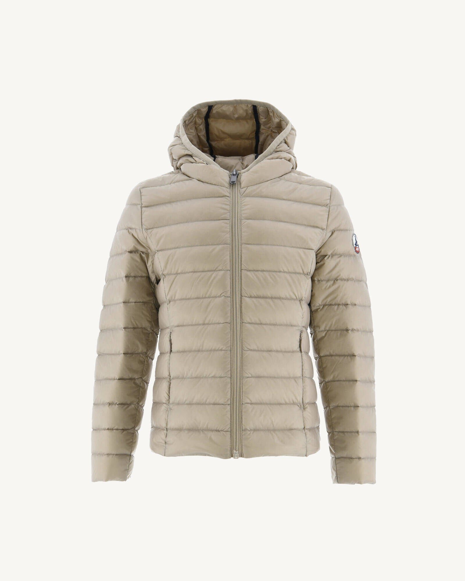 Carla lightweight hooded puffer coat JOTT Beige