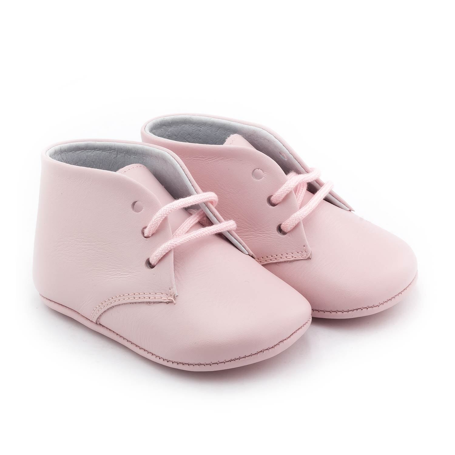 Soft leather baby booties Boni & Sidonie Pink