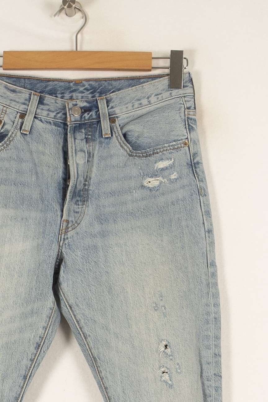 Cropped slim jeans with studs LEVI'S - Seconde main Blue