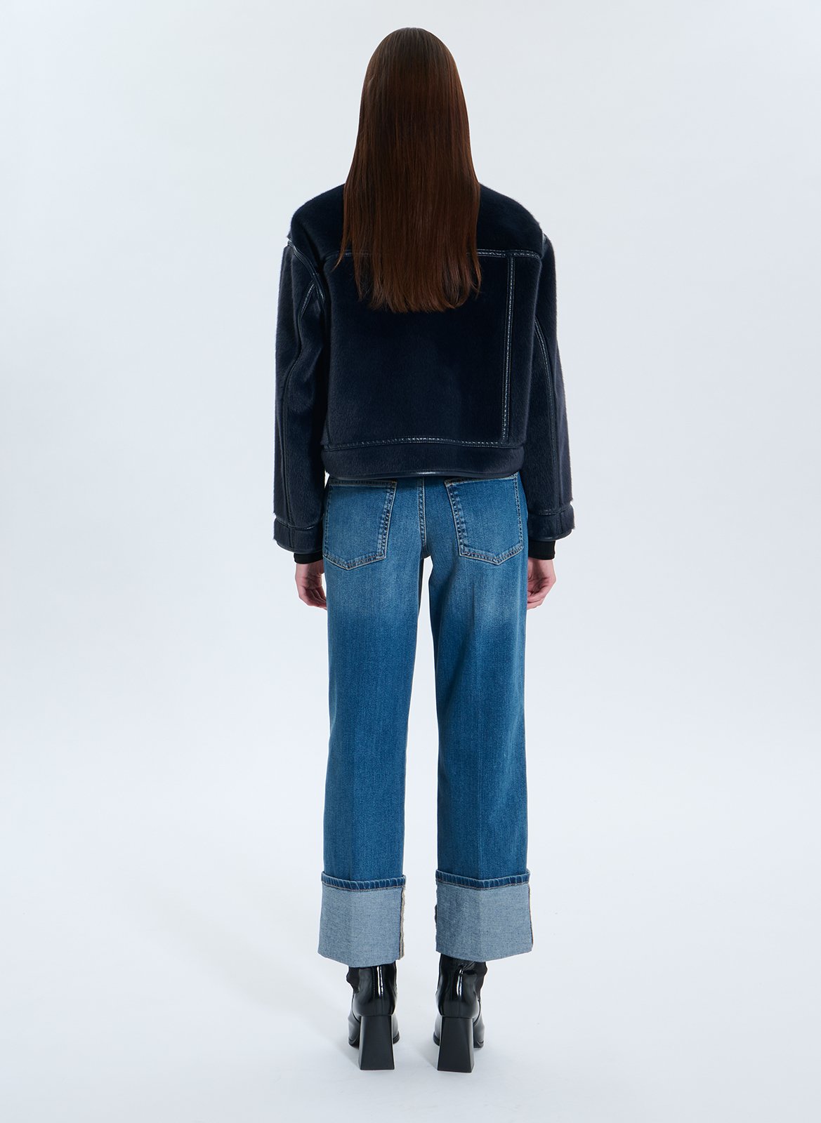 Short reversible oversized jacket ZAPA Blue