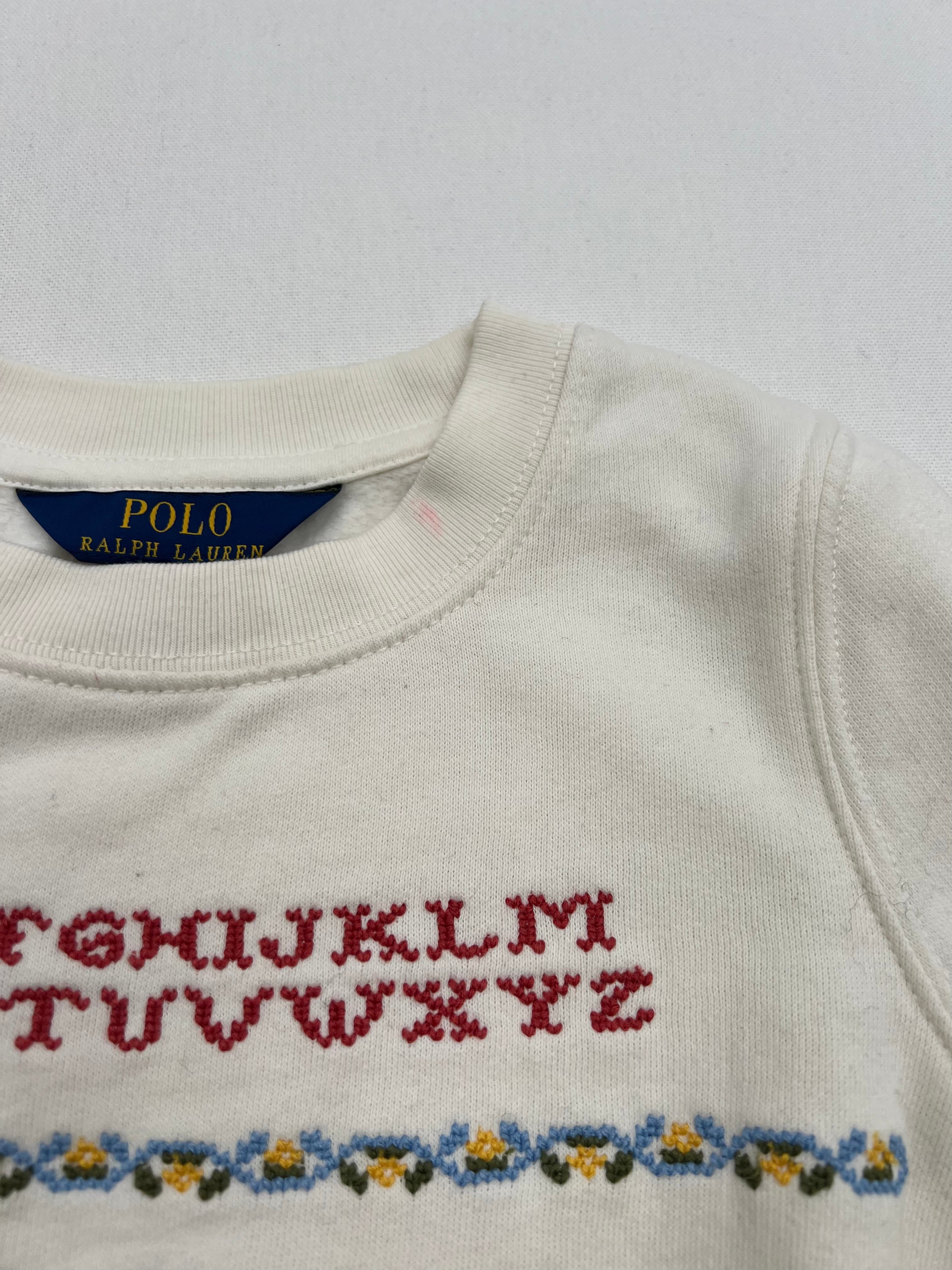 White child's sweatshirt - 7 years POLO RALPH LAUREN - Seconde Main White