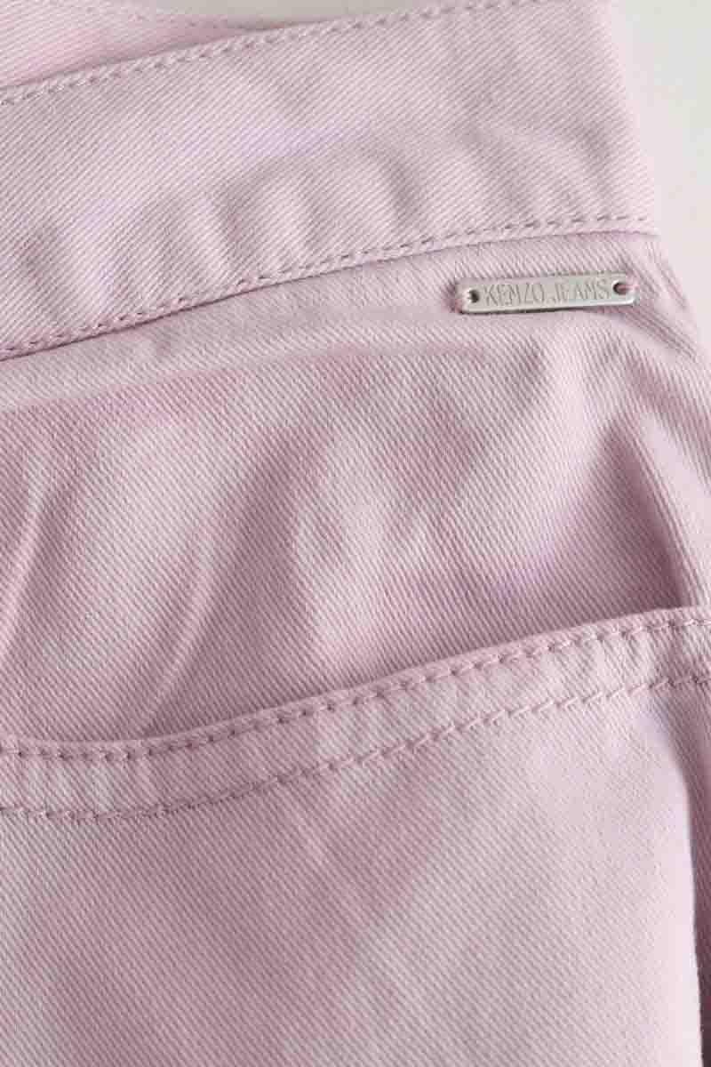 Cotton straight jeans KENZO - SECONDE MAIN Purple