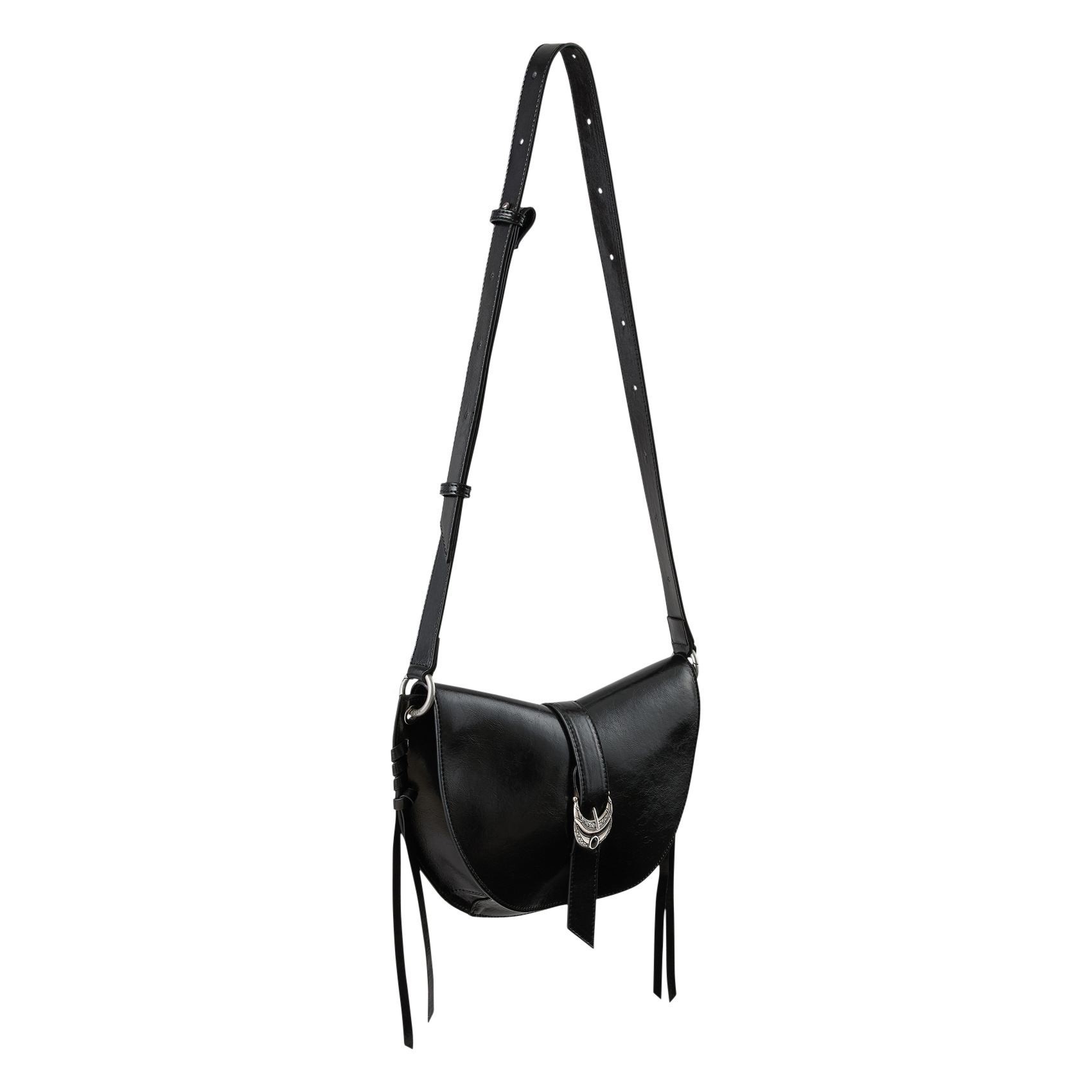 Sac bandoulière demi-lune BA&SH Noir
