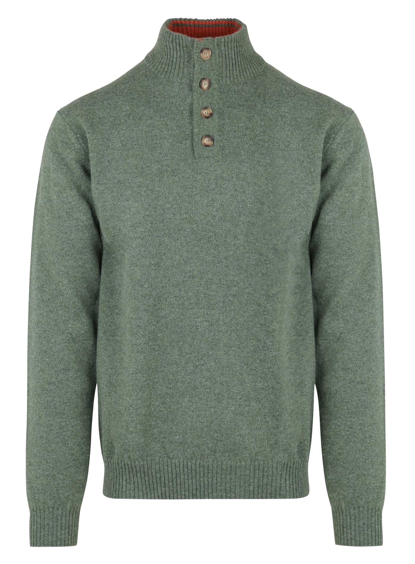 Pull droit col montant en laine ARMOR LUX Rouge