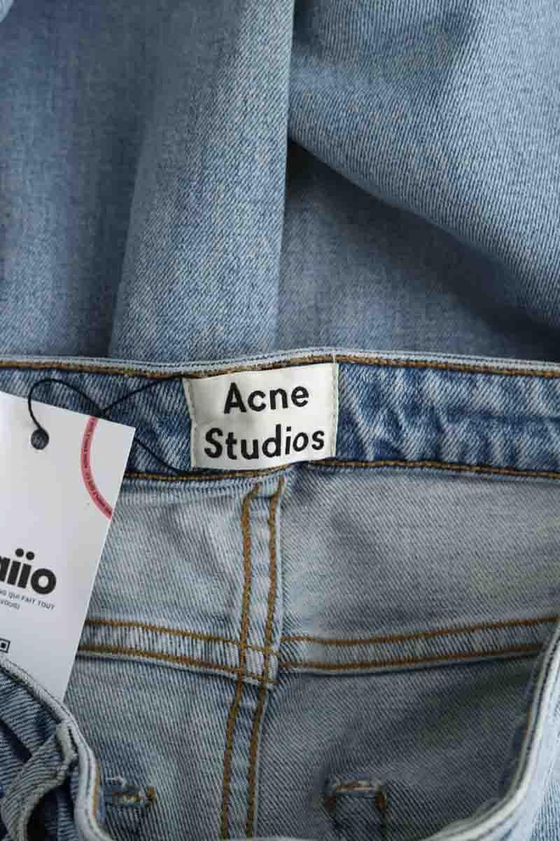 Cotton straight jeans ACNE STUDIOS - Seconde Main Blue
