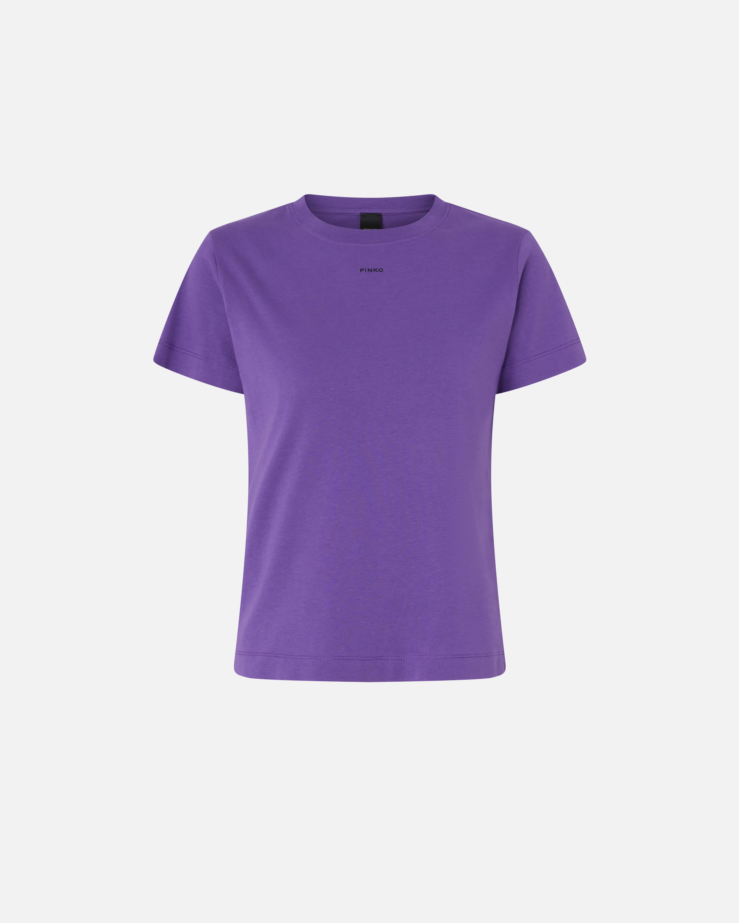 T-shirt with printed logo PINKO Purple
