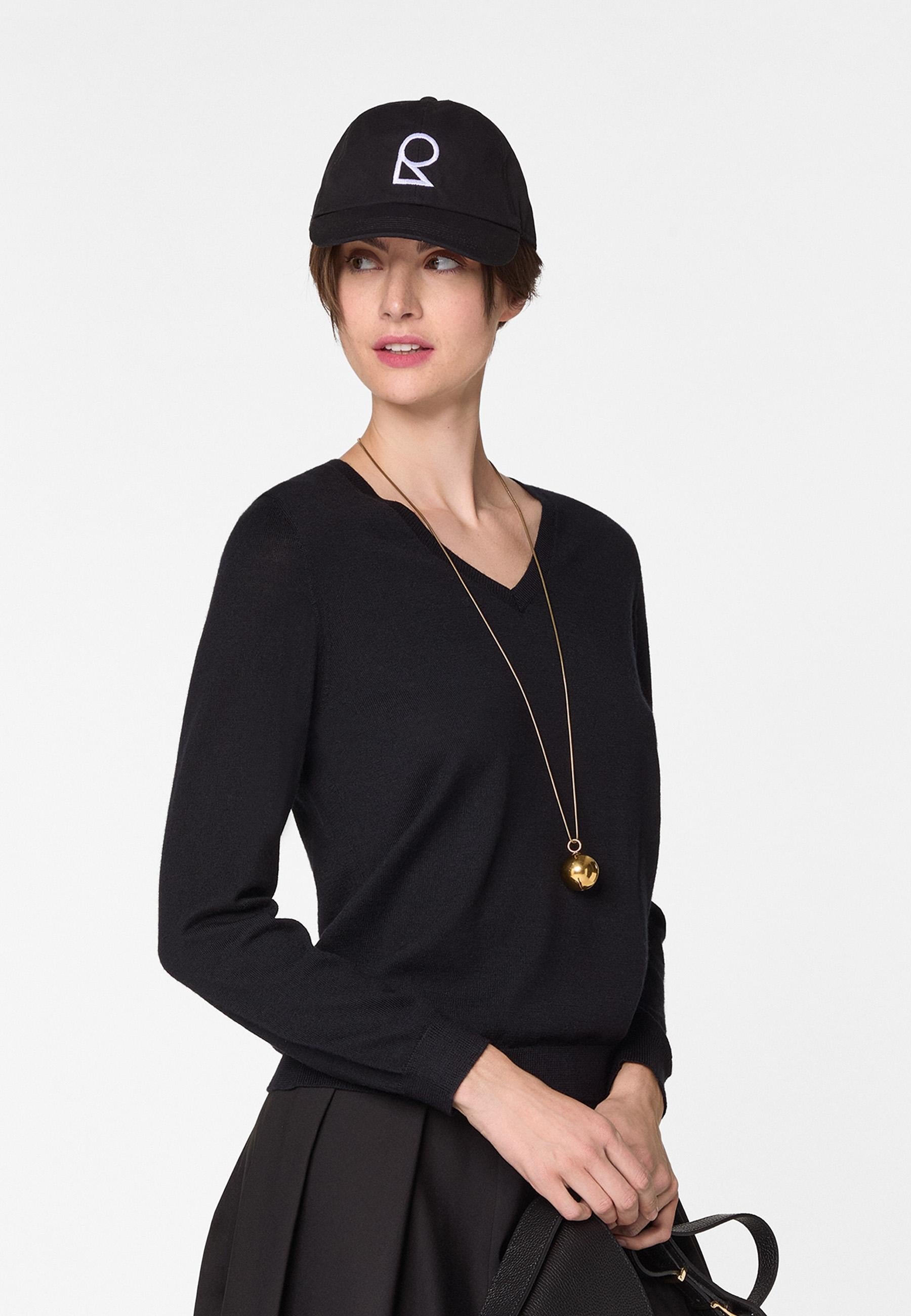 Bunelle wool V-neck sweater RODIER Black